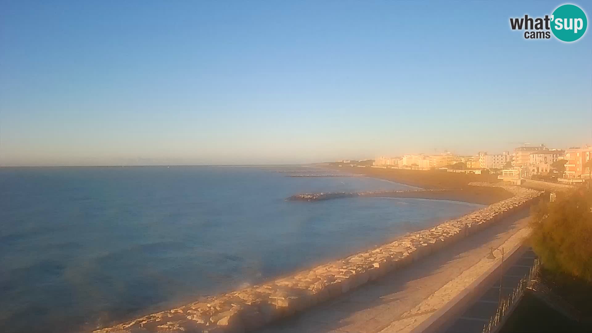 Webcam Caorle Ponente – Blick von Marinai di Caorle