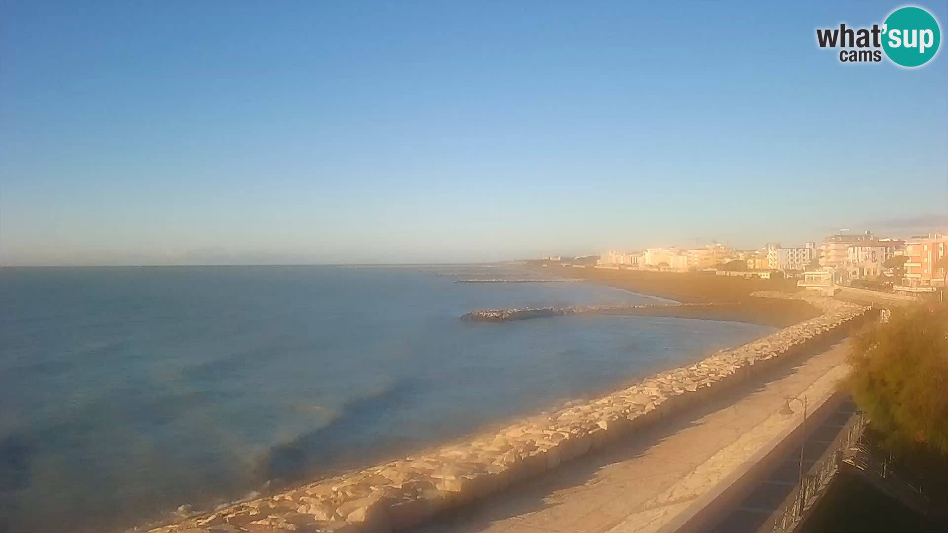 Webcam Caorle Ponente – Blick von Marinai di Caorle