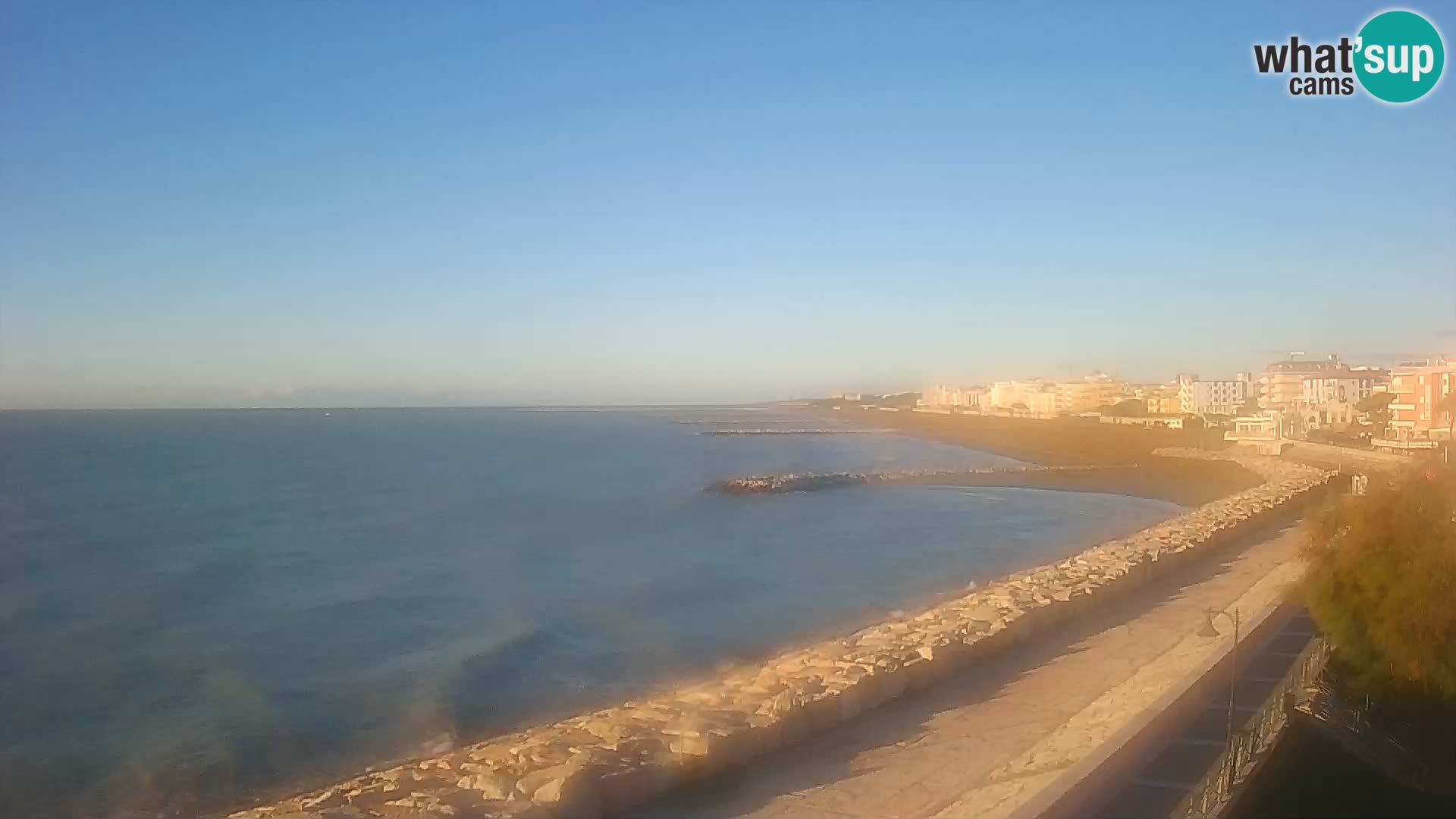 Webcam Caorle Ponente – Blick von Marinai di Caorle