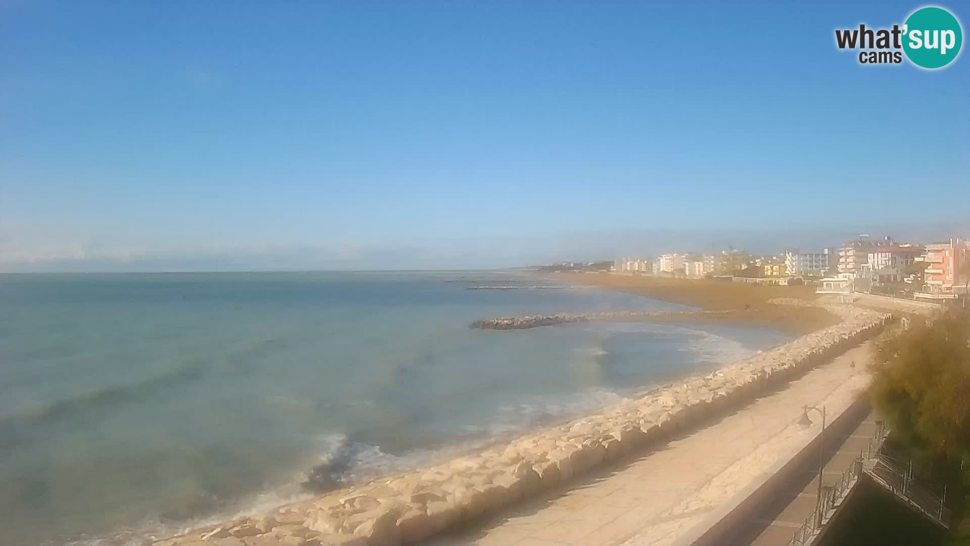 Webcam Caorle Ponente – Blick von Marinai di Caorle