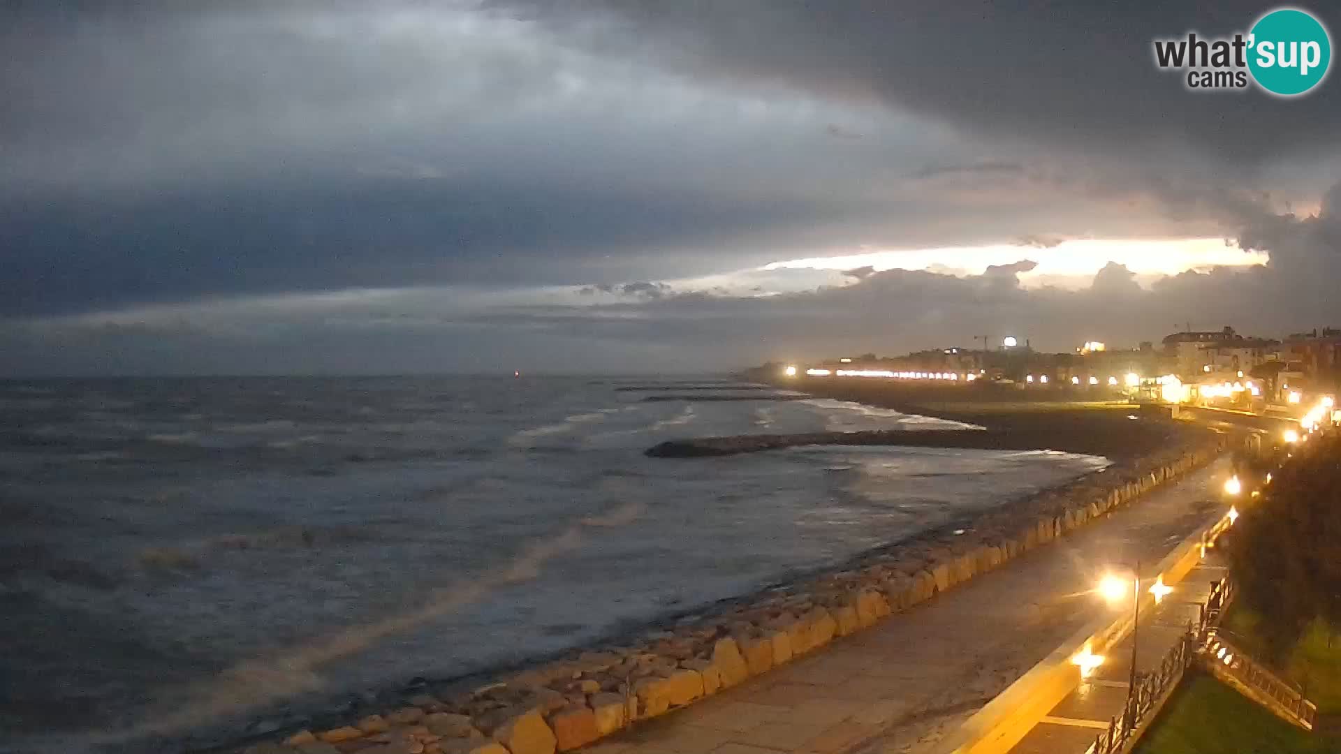 Webcam Caorle Ponente – Blick von Marinai di Caorle