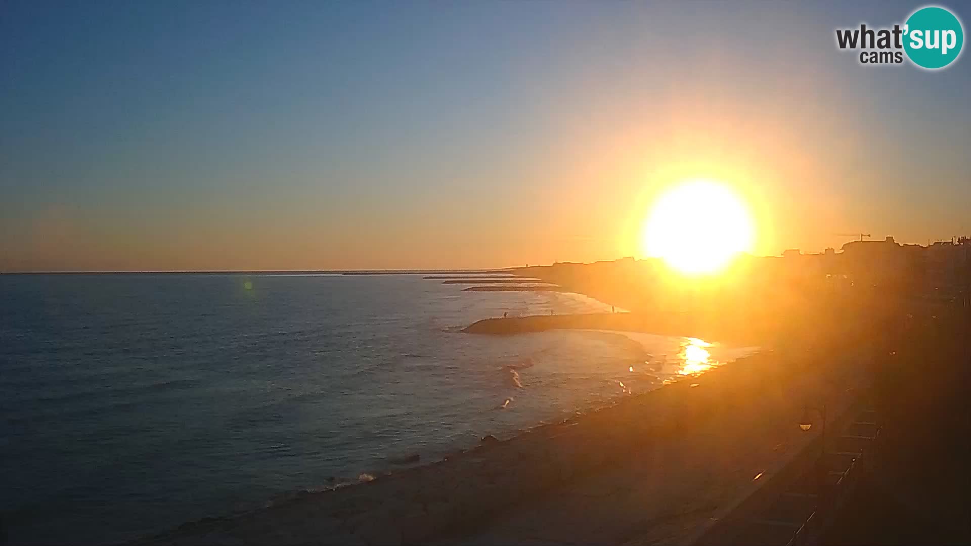 Webcam Caorle Ponente – Blick von Marinai di Caorle