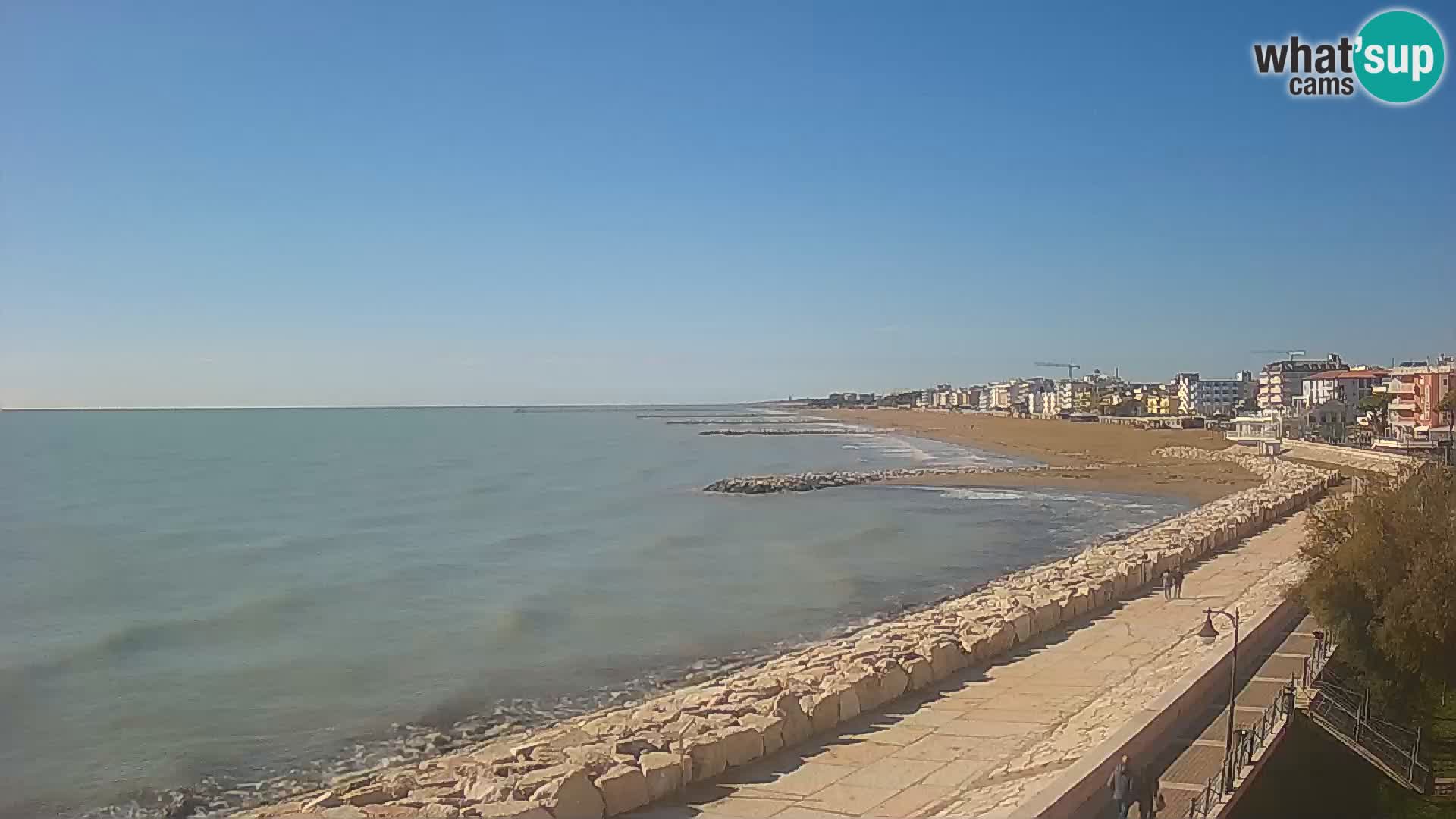 Webcam Caorle Ponente – Blick von Marinai di Caorle