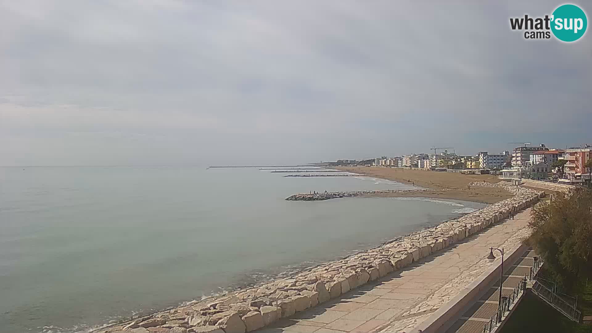 Webcam Caorle Ponente – Vue depuis les Marinai di Caorle