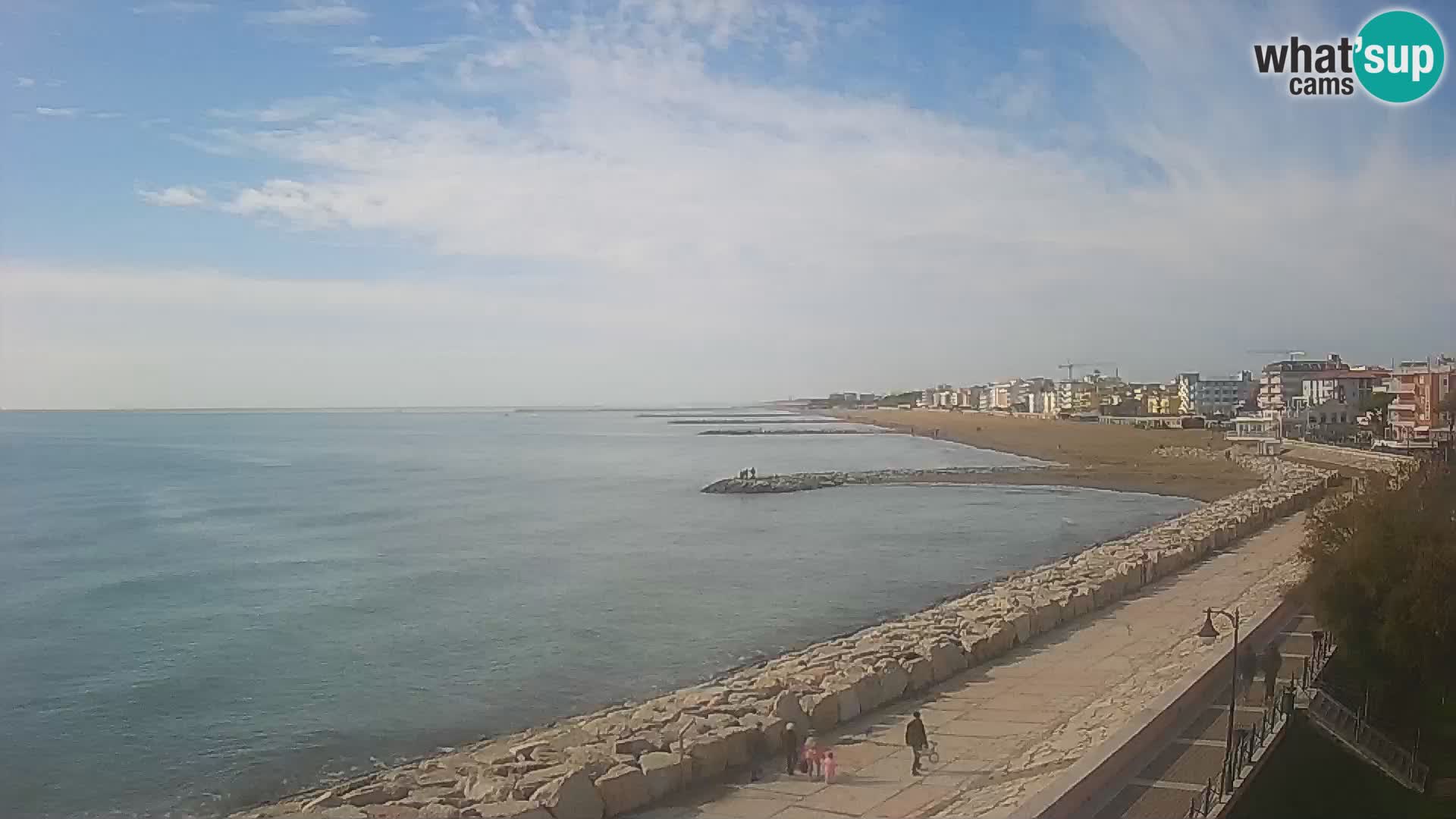 Webcam Caorle Ponente – Blick von Marinai di Caorle