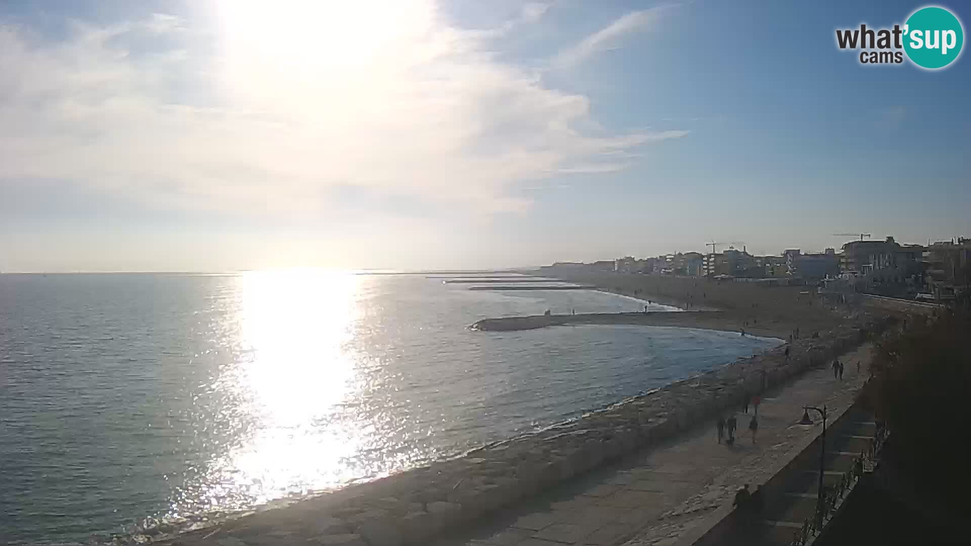 Webcam Caorle Ponente – Blick von Marinai di Caorle