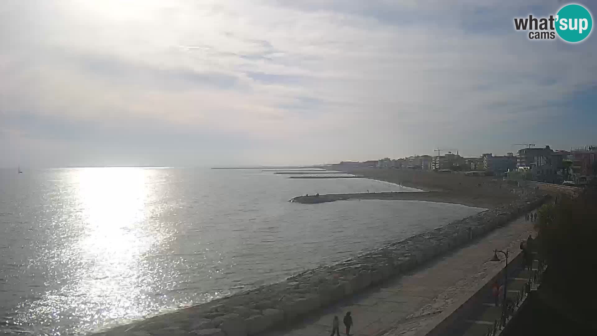 Webcam Caorle Ponente – Blick von Marinai di Caorle