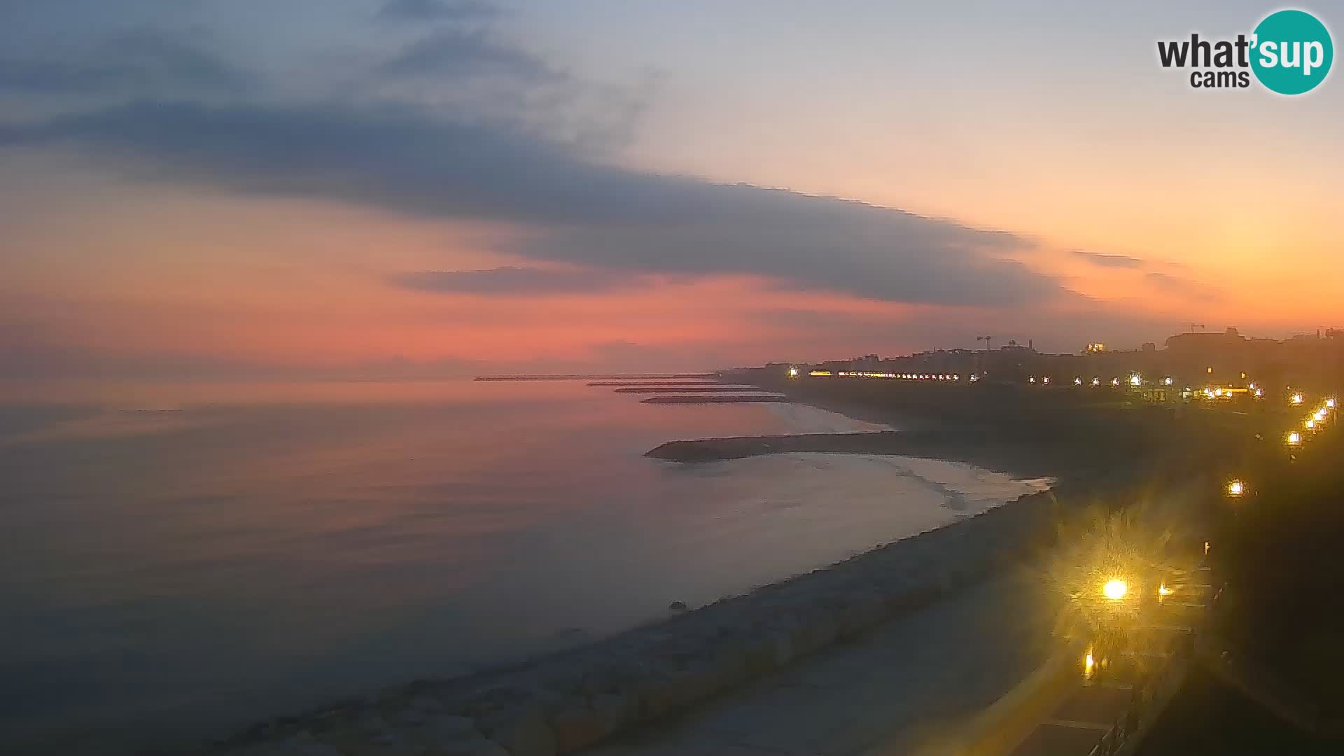 Webcam Caorle Ponente – Vue depuis les Marinai di Caorle