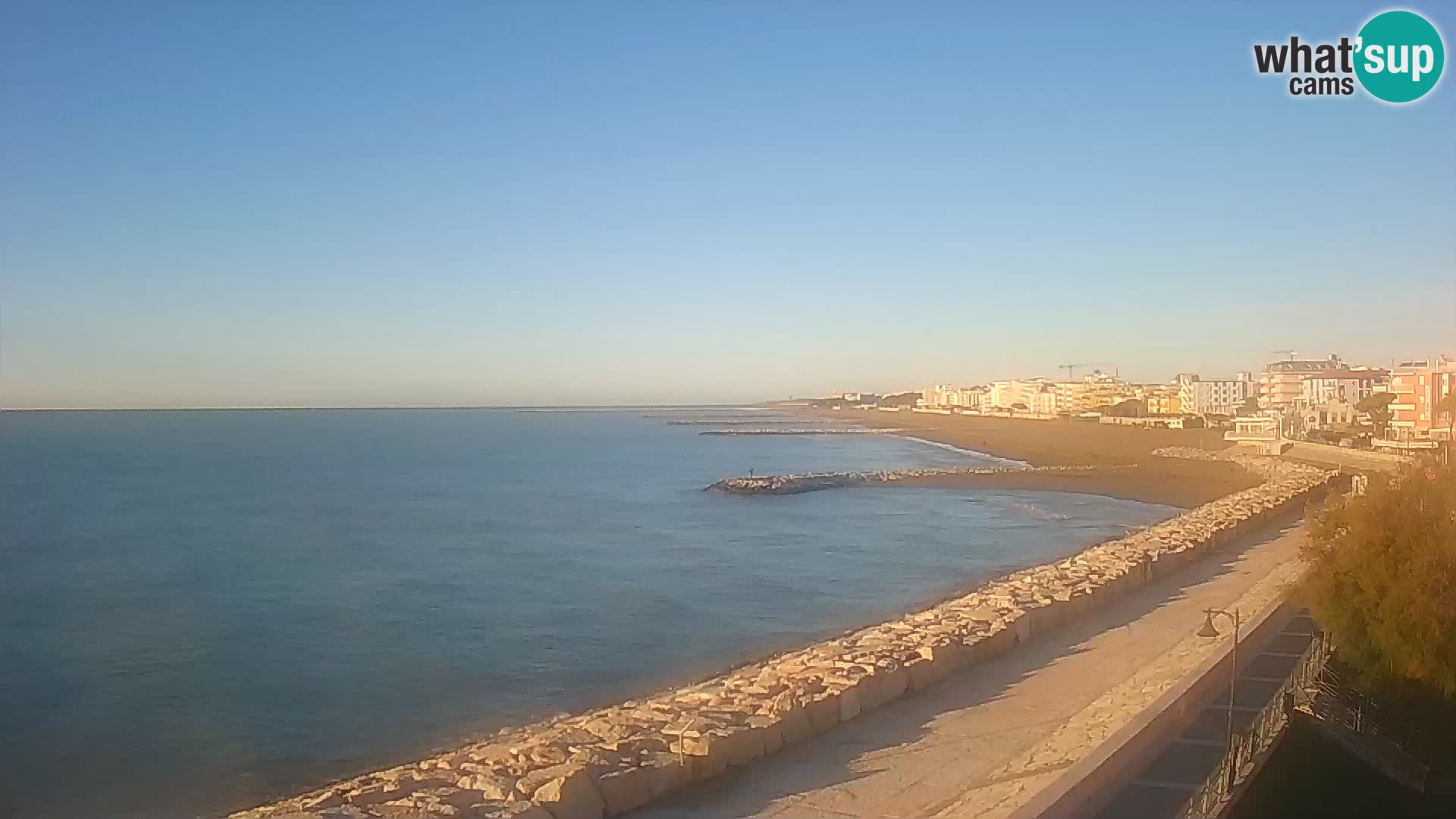 Webcam Caorle Ponente – Vue depuis les Marinai di Caorle