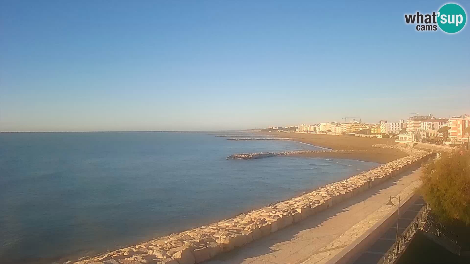 Webcam Caorle Ponente – Blick von Marinai di Caorle