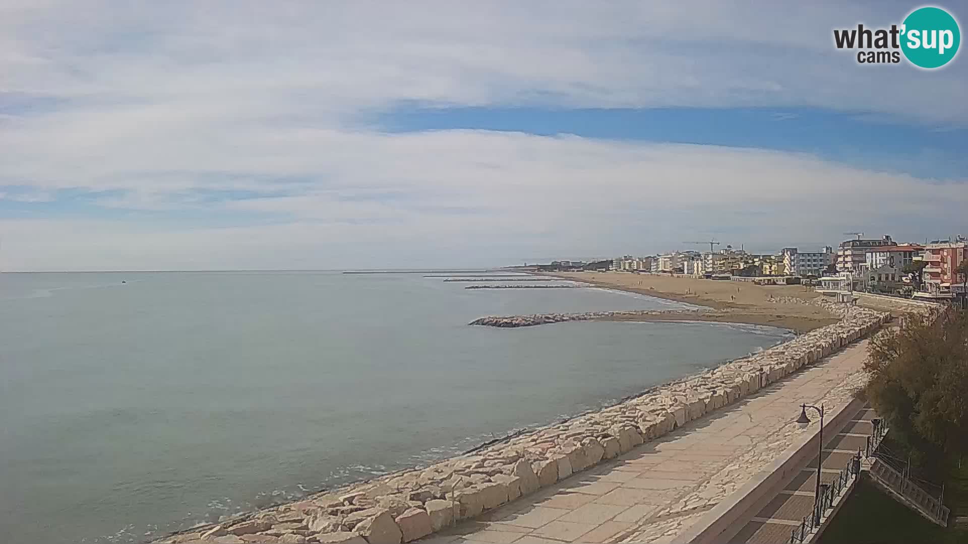 Webcam Caorle Ponente – Vue depuis les Marinai di Caorle