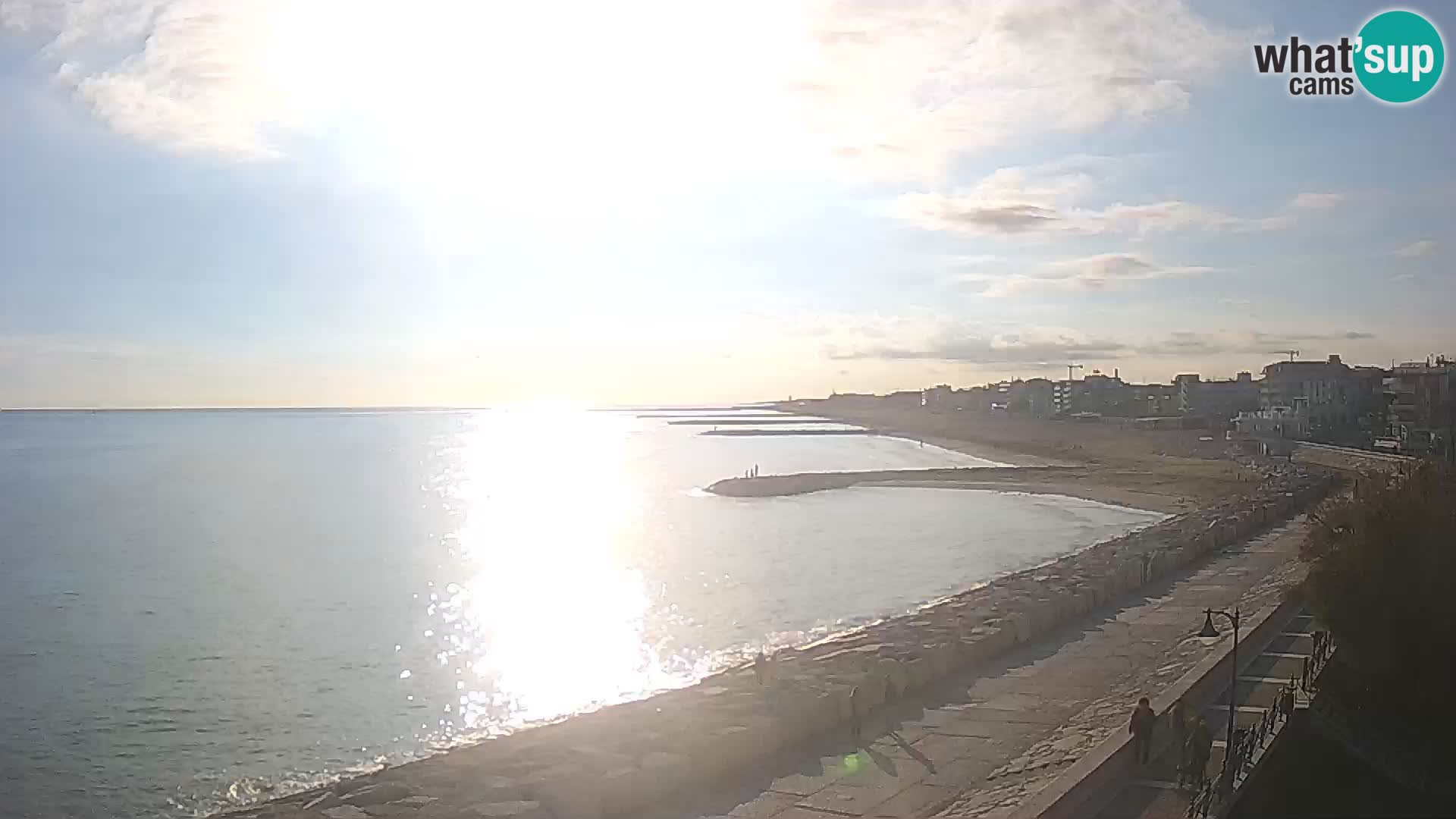 Webcam Caorle Ponente – Blick von Marinai di Caorle