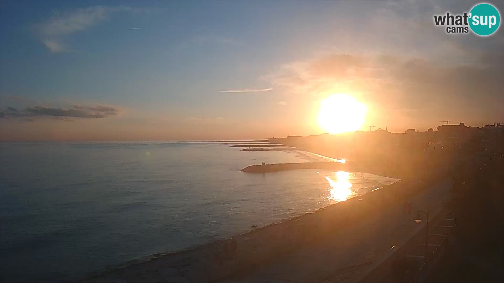Webcam Caorle Ponente – Blick von Marinai di Caorle