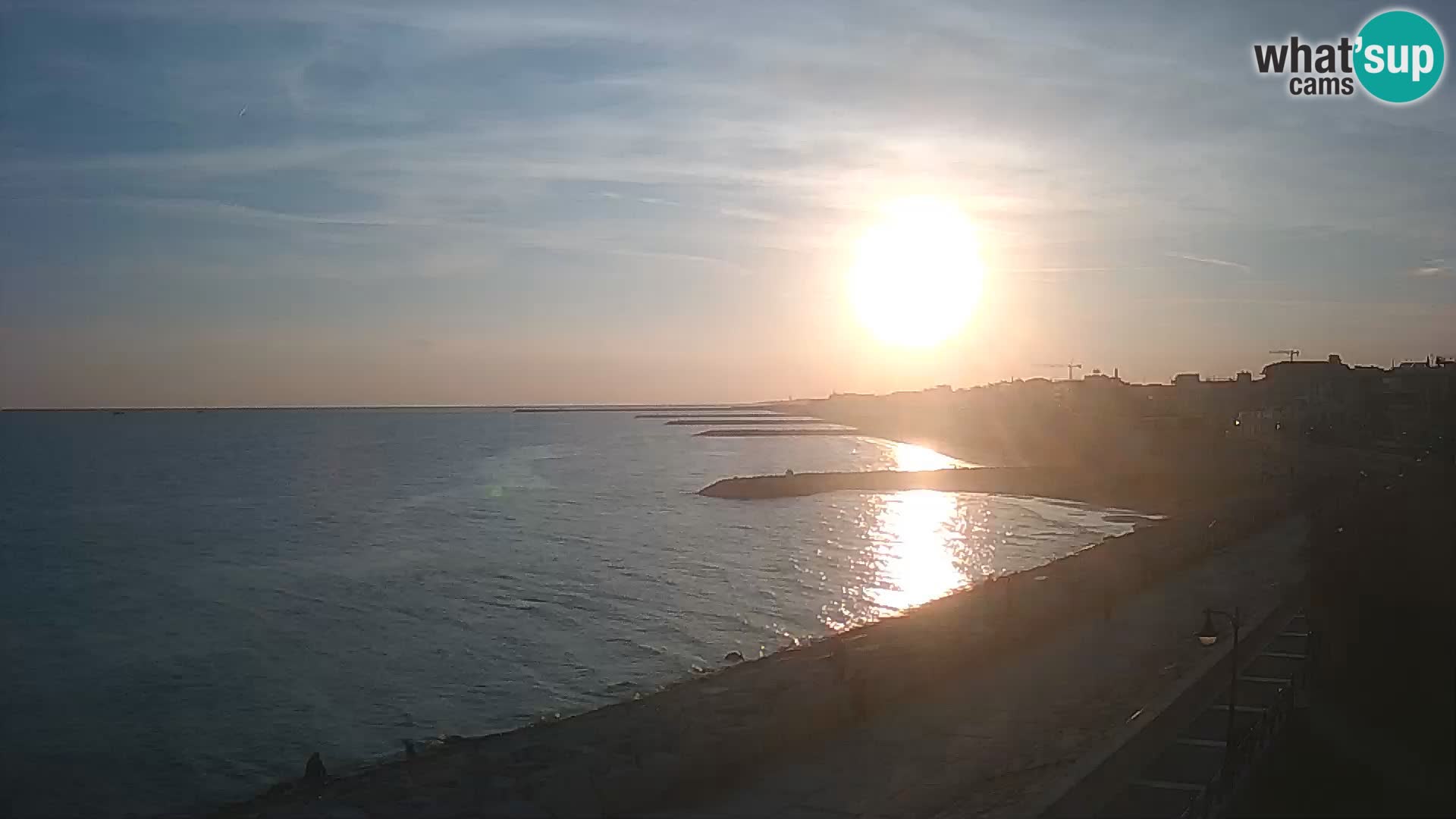 Webcam Caorle Ponente – Vue depuis les Marinai di Caorle