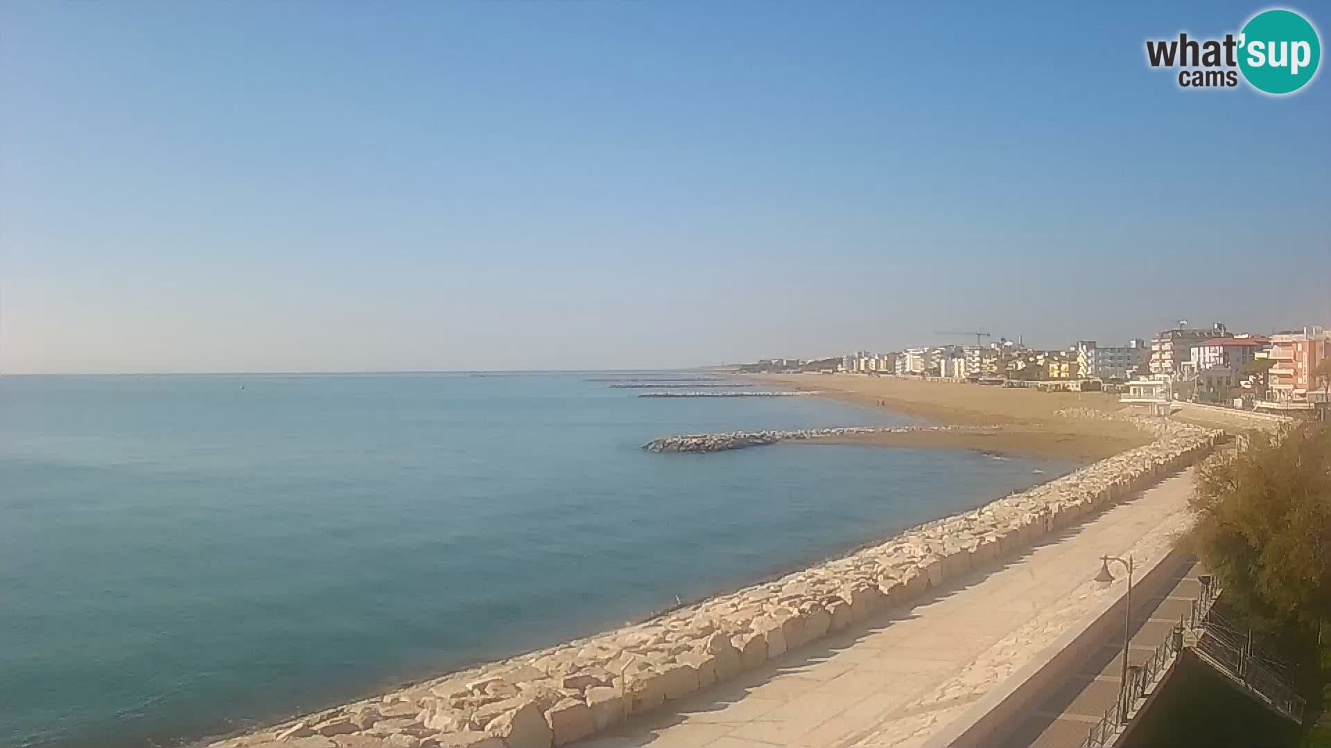 Webcam Caorle Ponente – Vue depuis les Marinai di Caorle