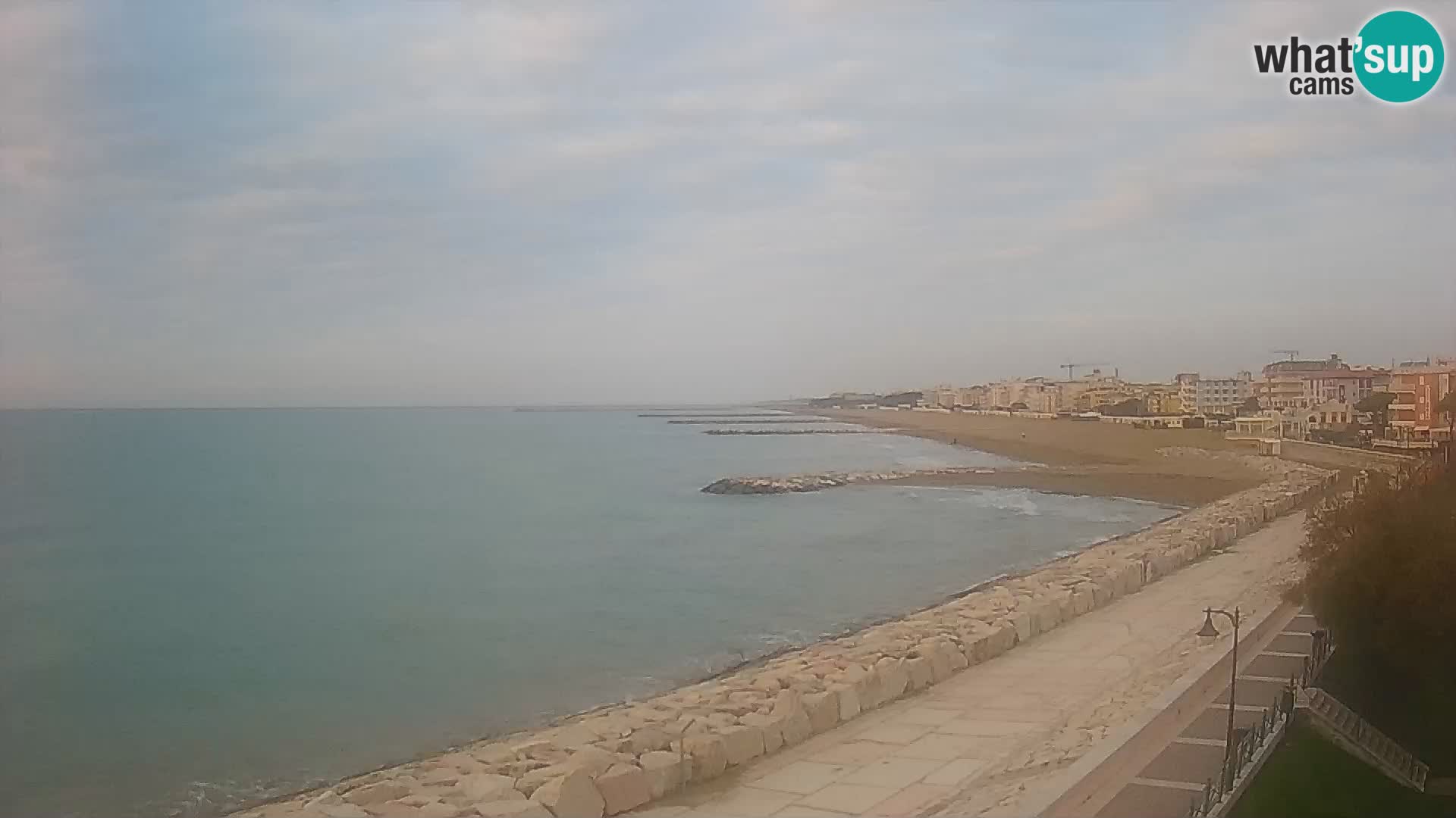 Webcam Caorle Ponente – Blick von Marinai di Caorle