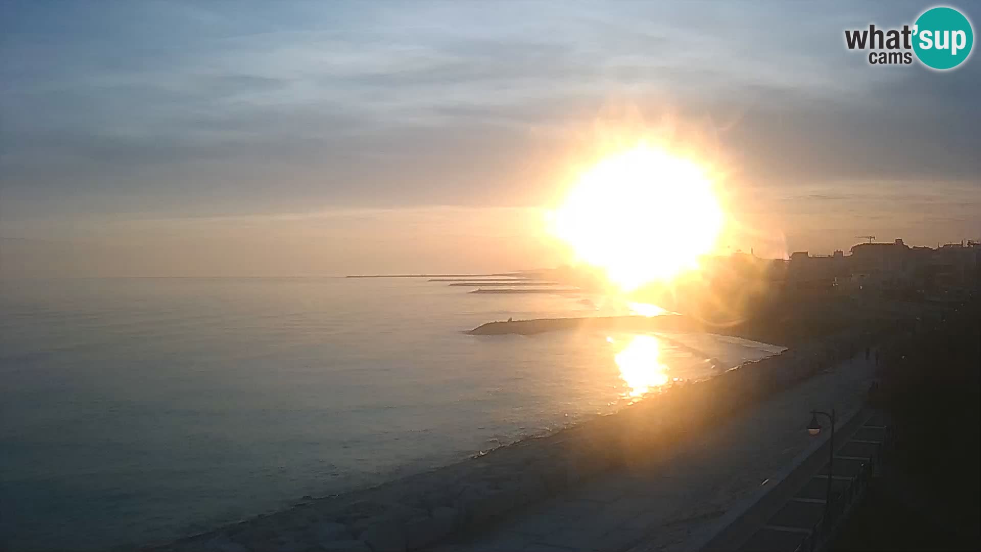 Webcam Caorle Ponente – Blick von Marinai di Caorle