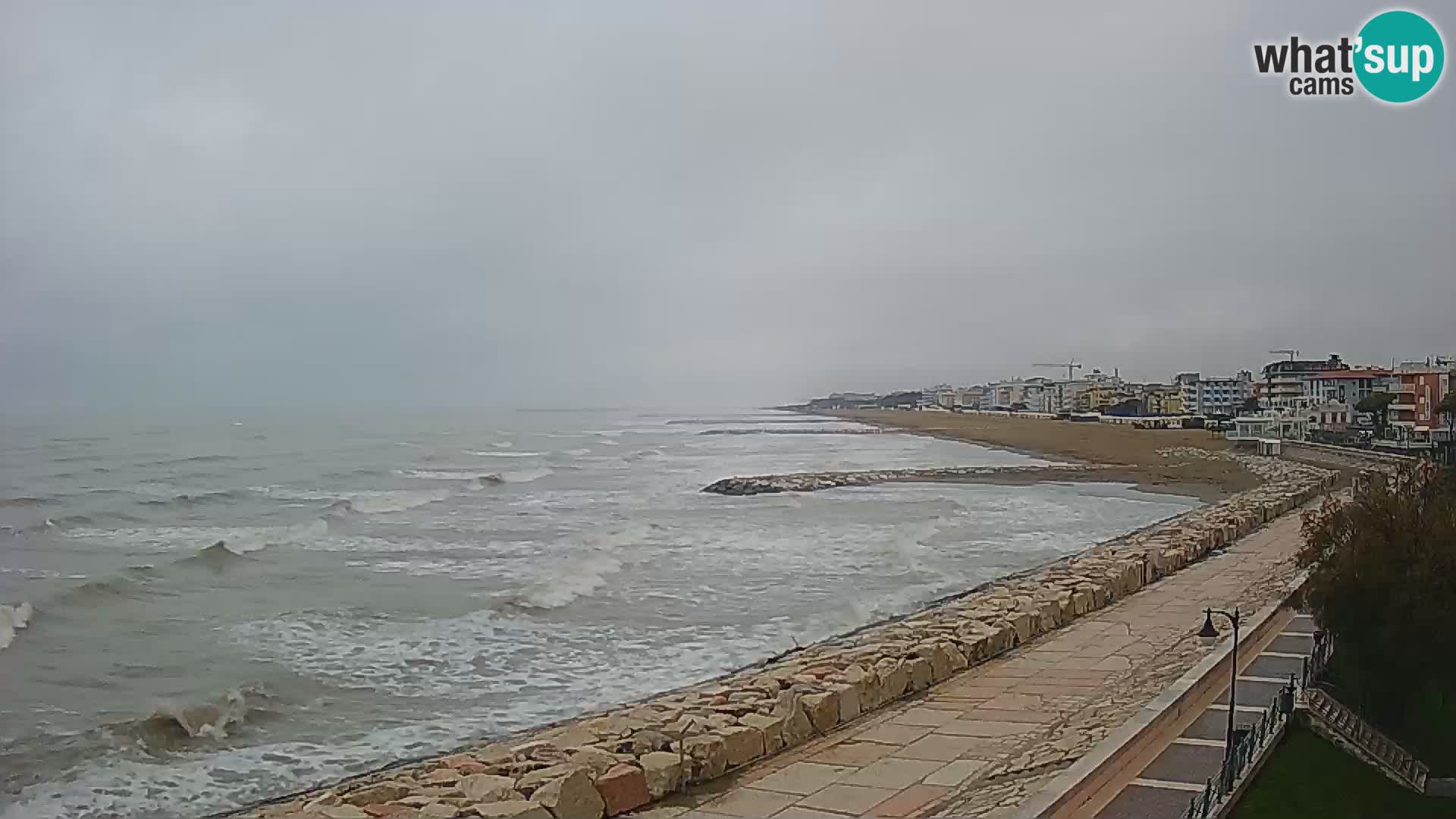 Webcam Caorle Ponente – Vue depuis les Marinai di Caorle