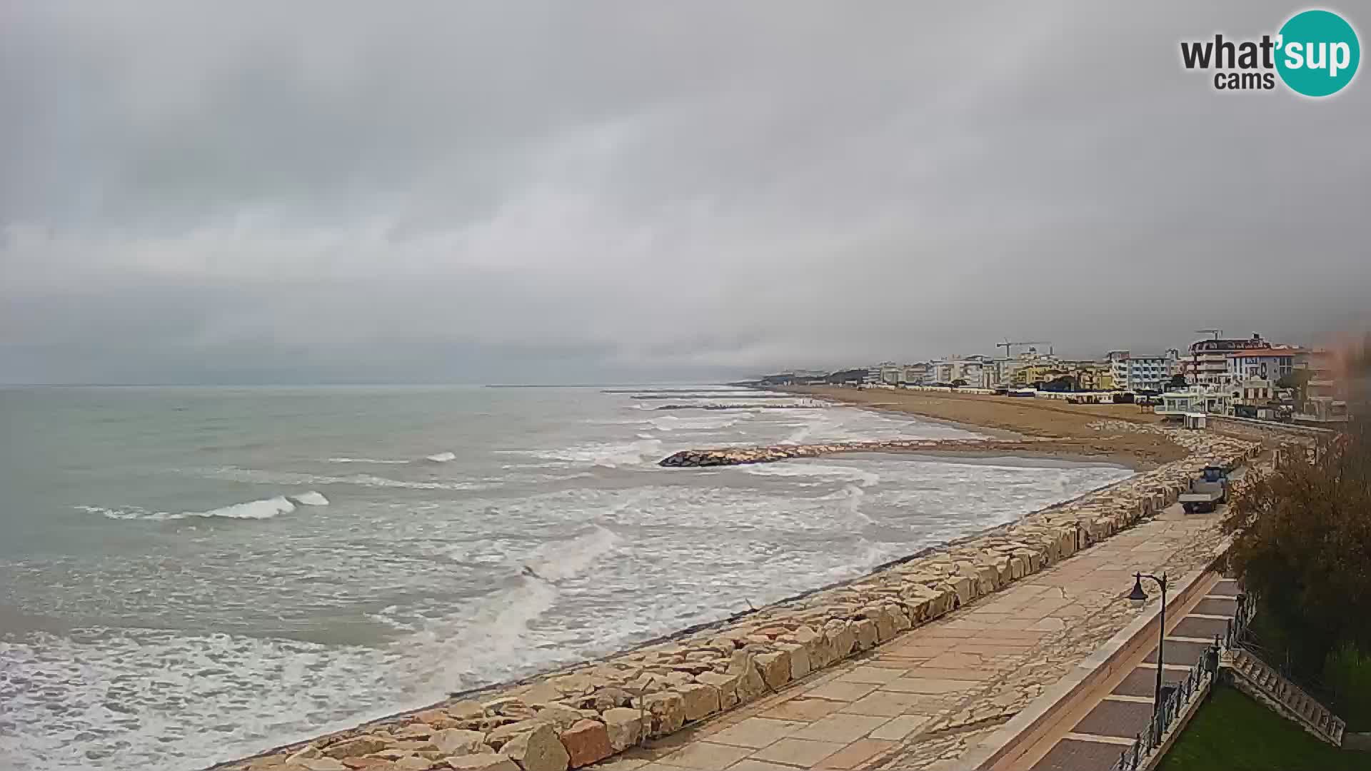 Webcam Caorle Ponente – Vue depuis les Marinai di Caorle