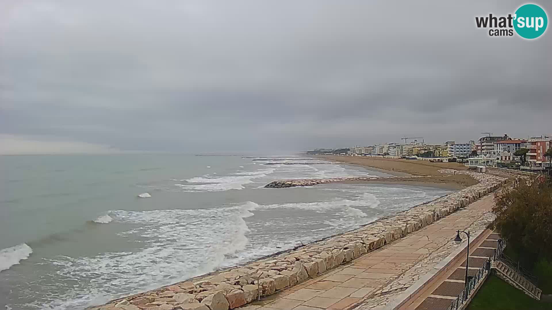 Webcam Caorle Ponente – Vue depuis les Marinai di Caorle