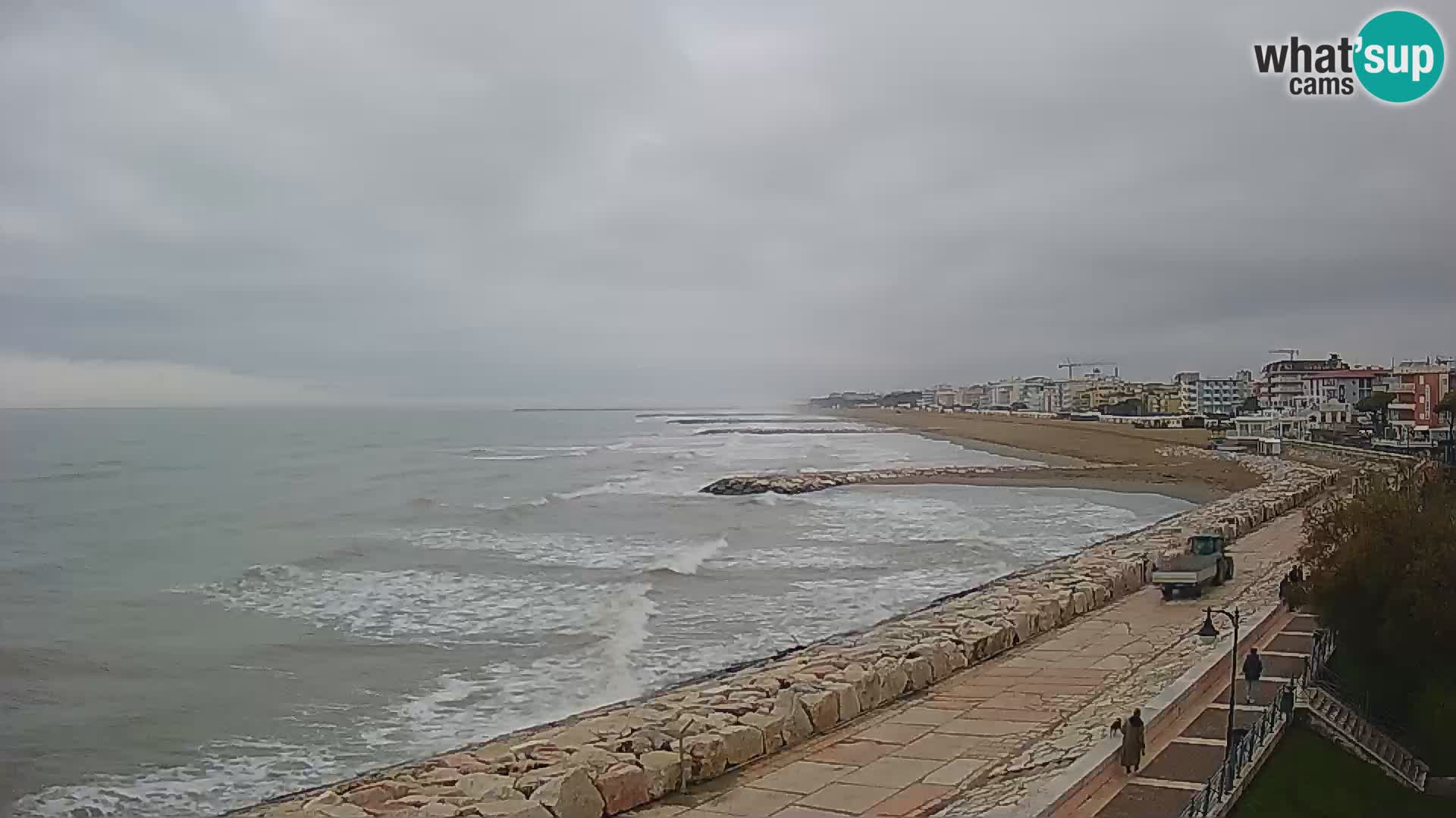 Webcam Caorle Ponente – Vue depuis les Marinai di Caorle