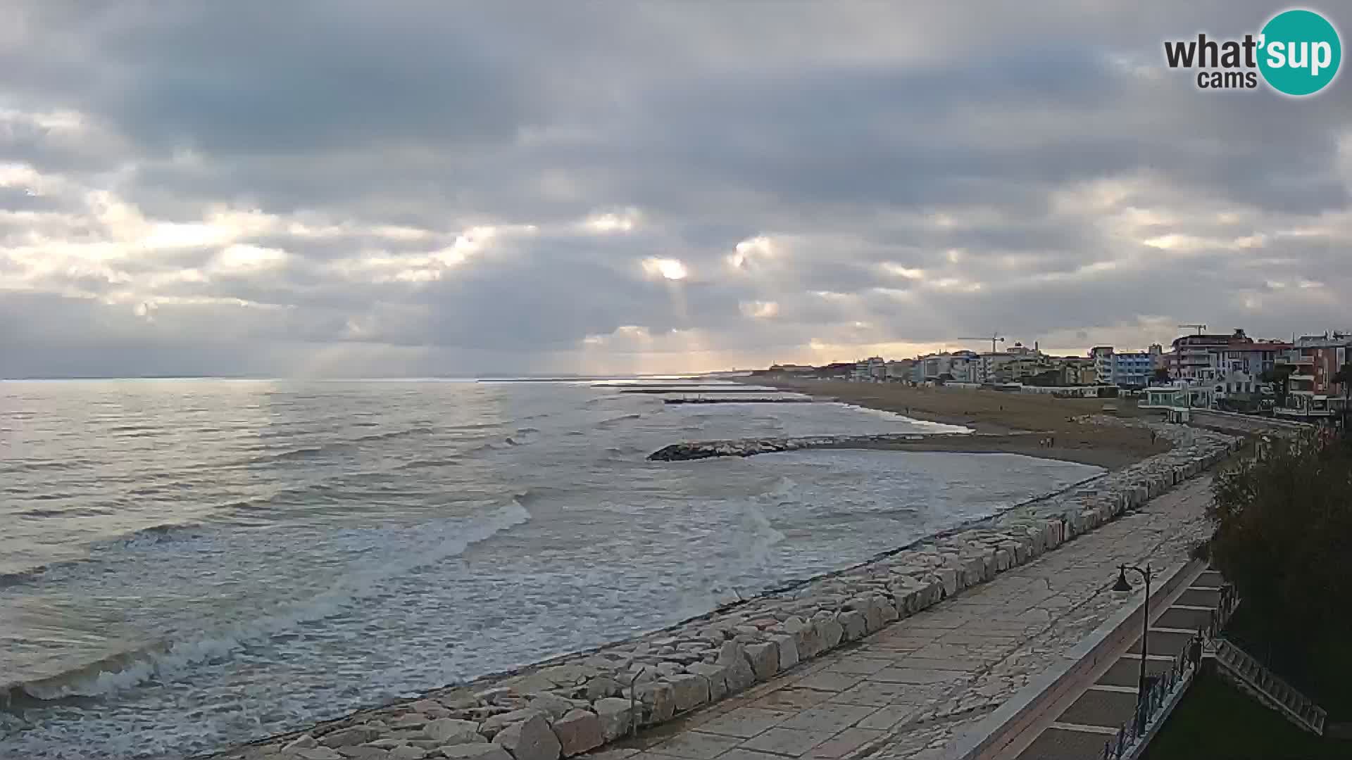 Webcam Caorle Ponente – Blick von Marinai di Caorle