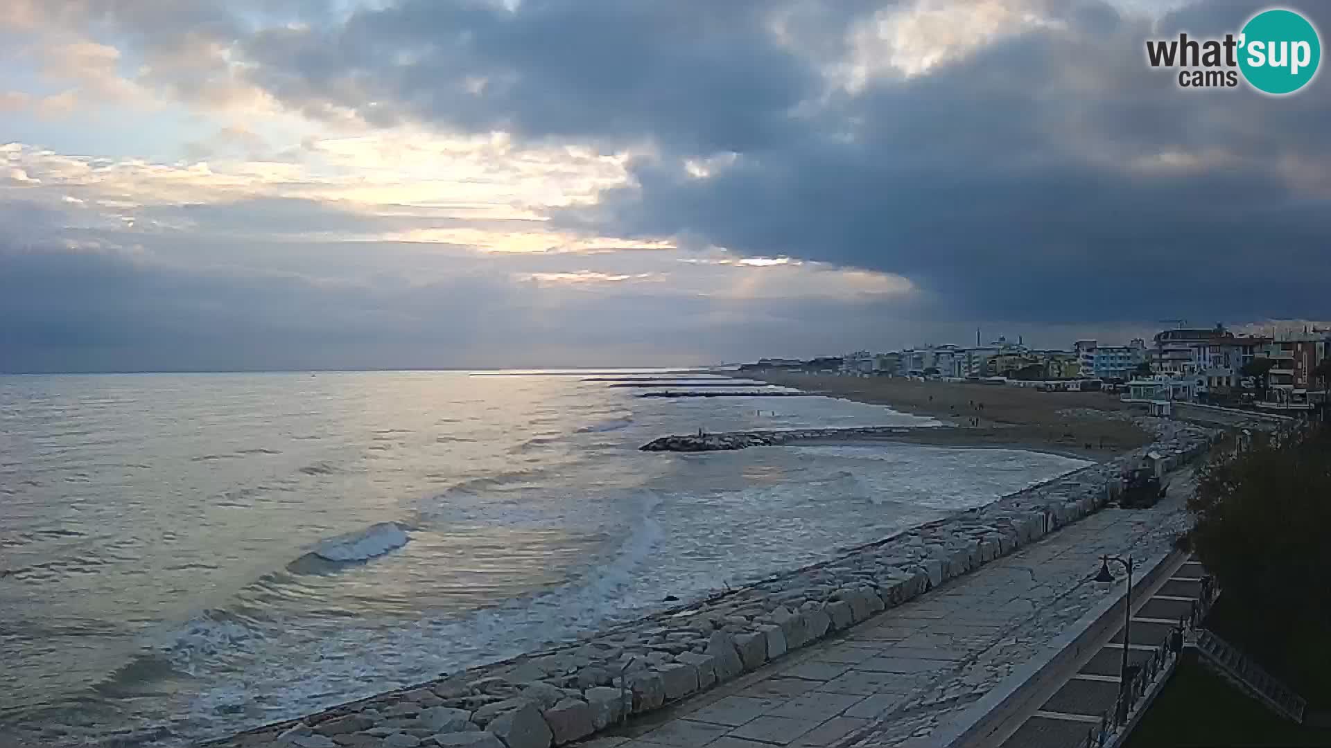 Webcam Caorle Ponente – Vue depuis les Marinai di Caorle