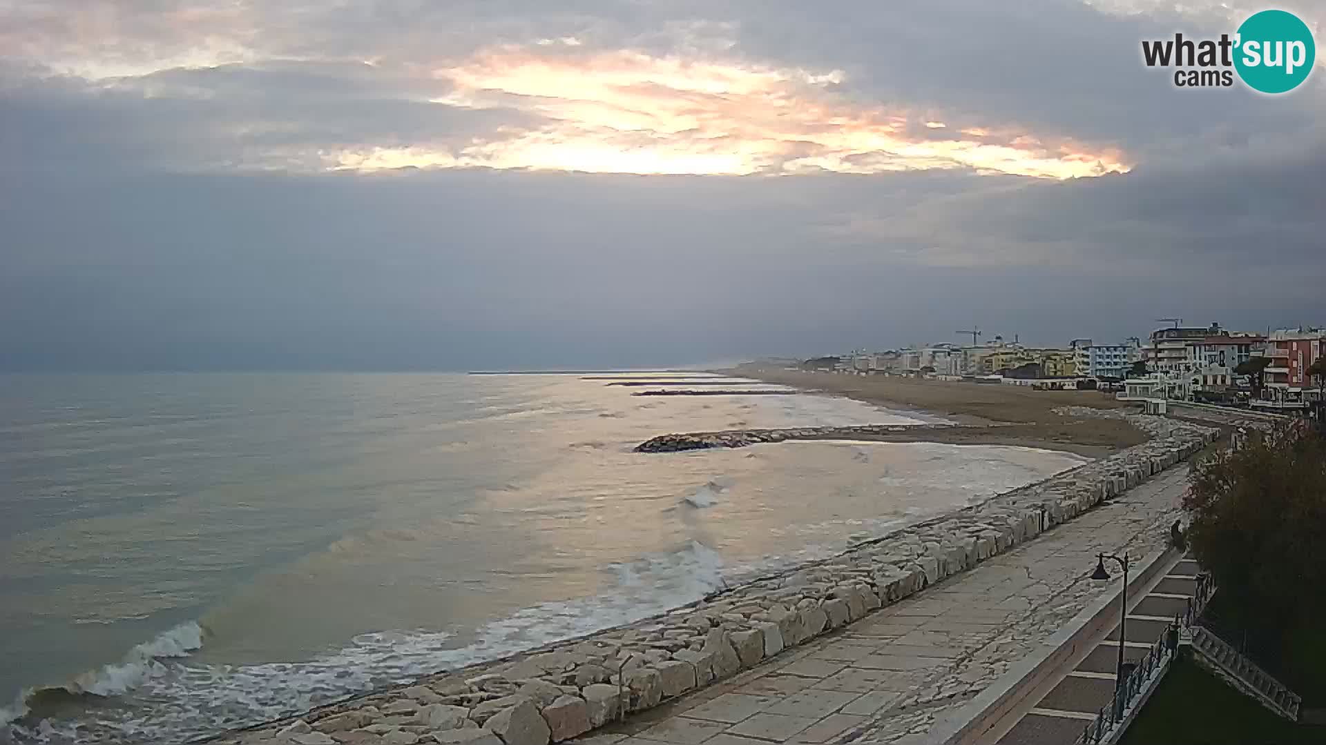 Webcam Caorle Ponente – Blick von Marinai di Caorle