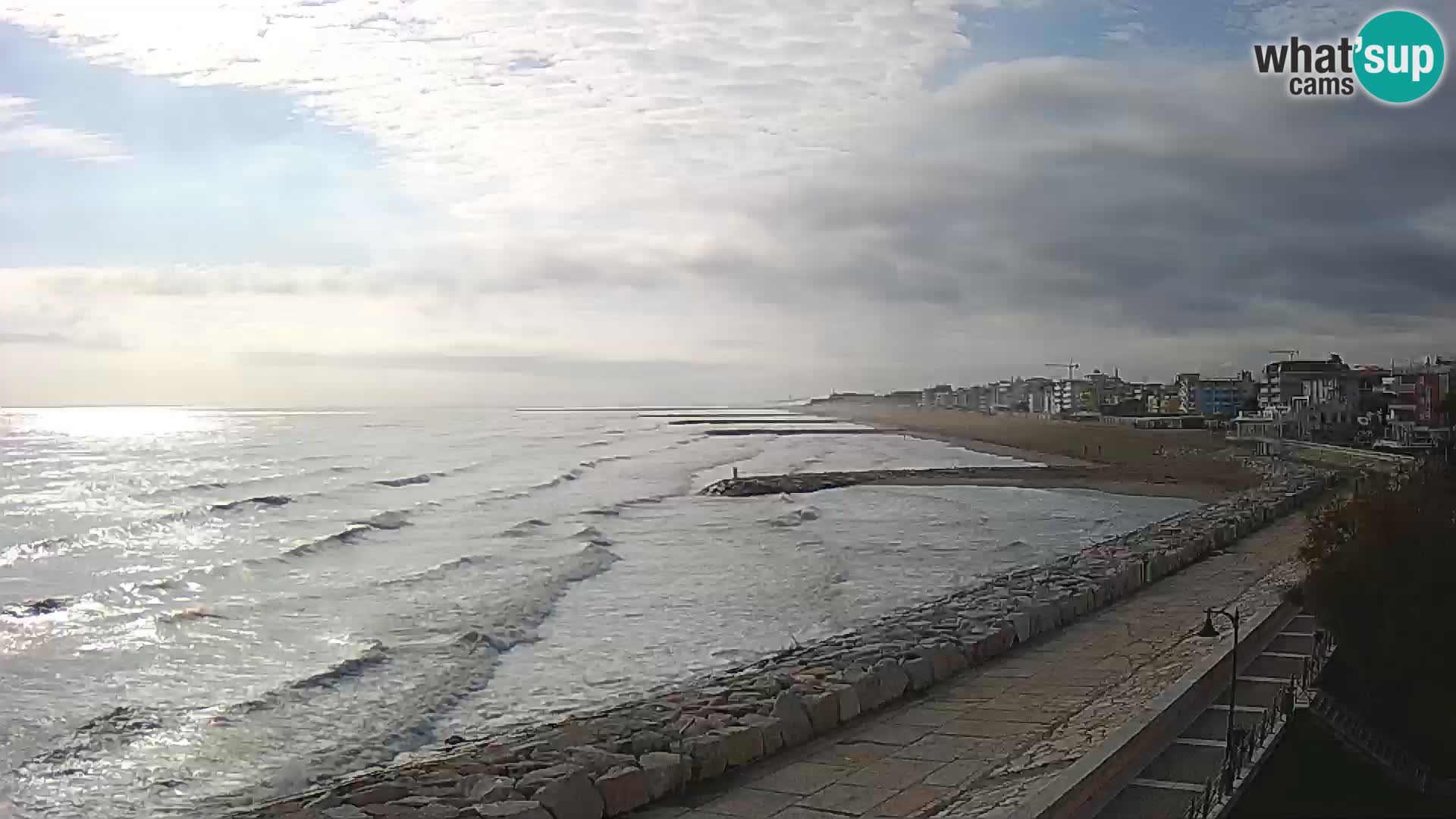 Webcam Caorle Ponente – Blick von Marinai di Caorle