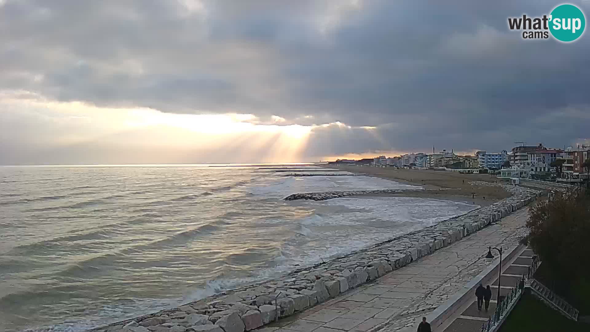 Webcam Caorle Ponente – Blick von Marinai di Caorle