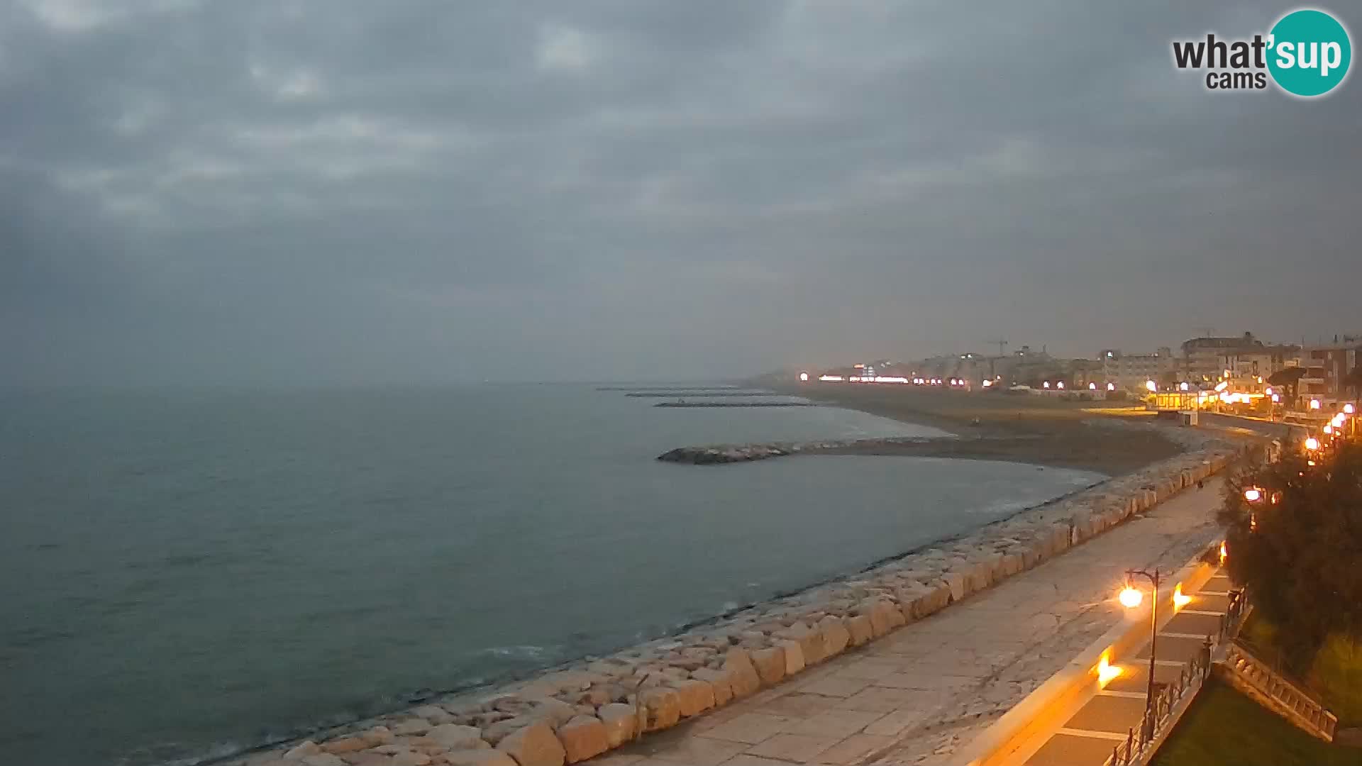 Webcam Caorle Ponente – Blick von Marinai di Caorle