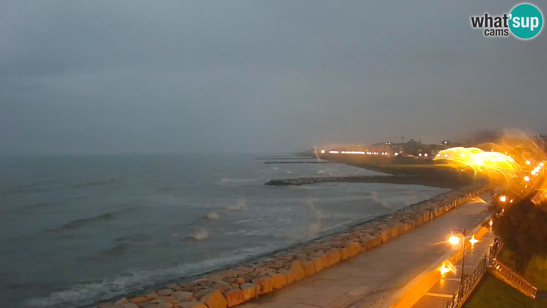 Webcam Caorle Ponente – Vue depuis les Marinai di Caorle