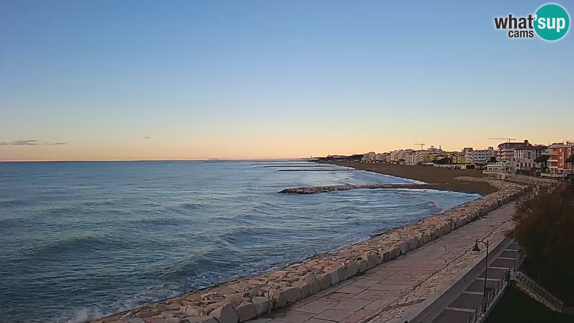 Webcam Caorle Ponente – Vue depuis les Marinai di Caorle