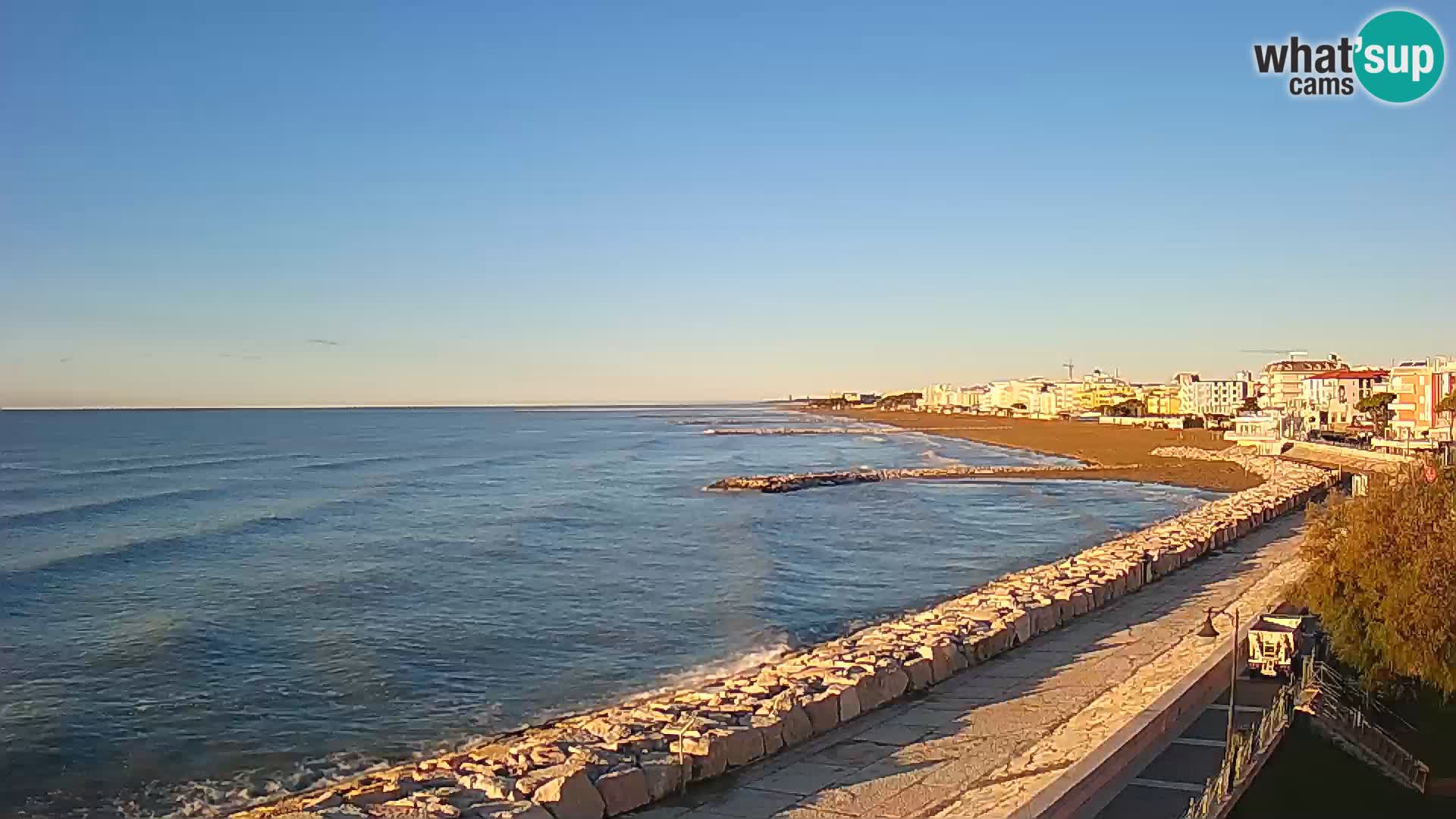 Webcam Caorle Ponente – Vue depuis les Marinai di Caorle