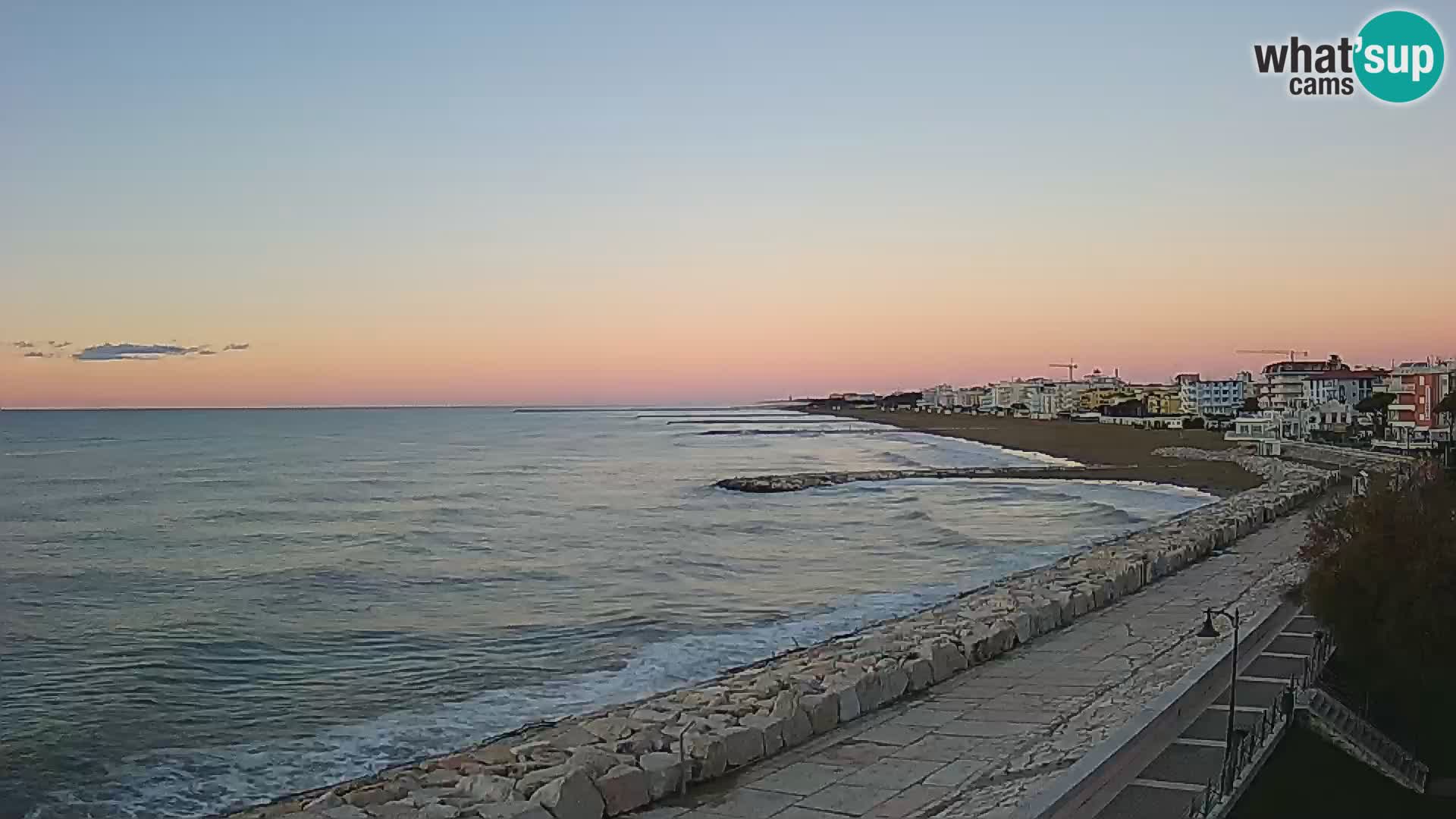 Webcam Caorle Ponente – Blick von Marinai di Caorle