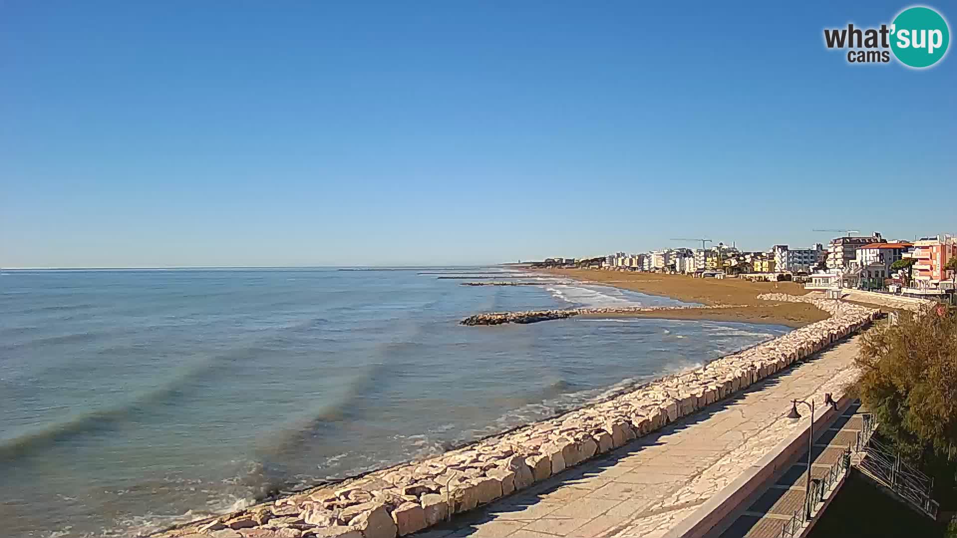 Webcam Caorle Ponente – Blick von Marinai di Caorle