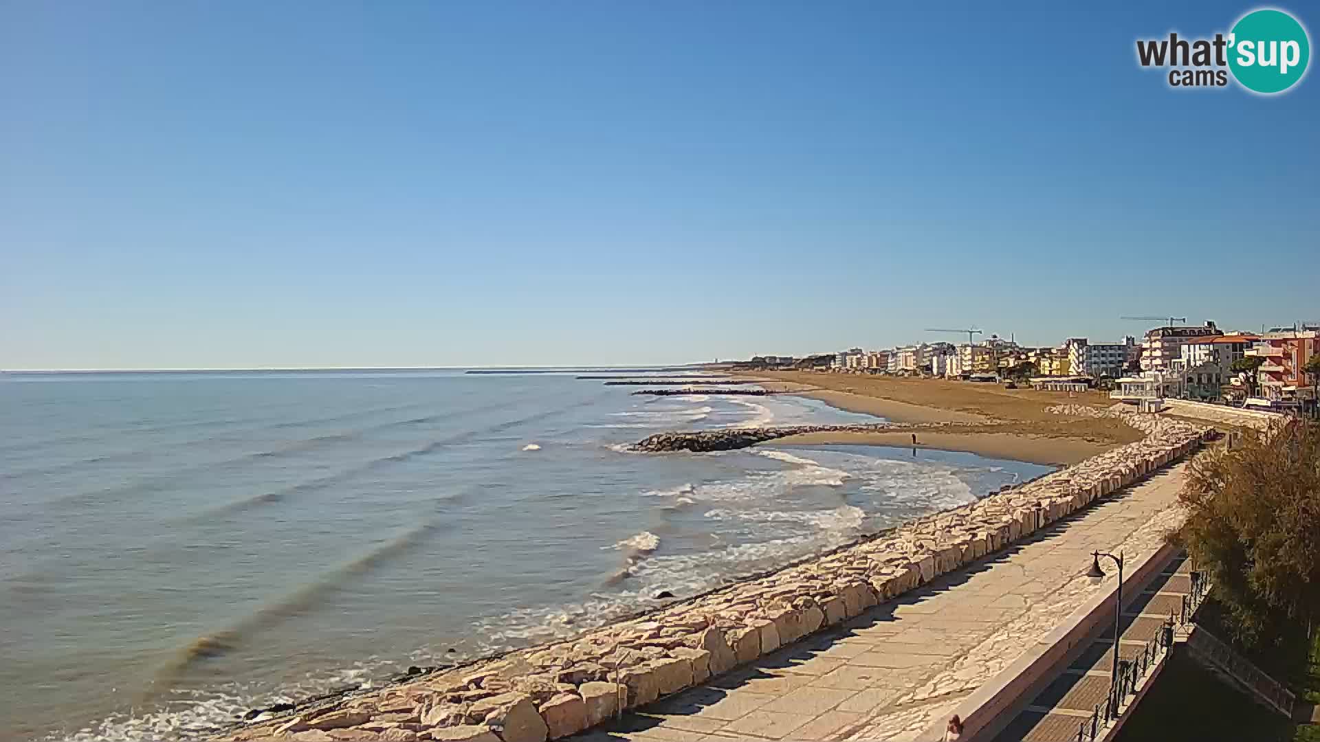 Webcam Caorle Ponente – Vue depuis les Marinai di Caorle
