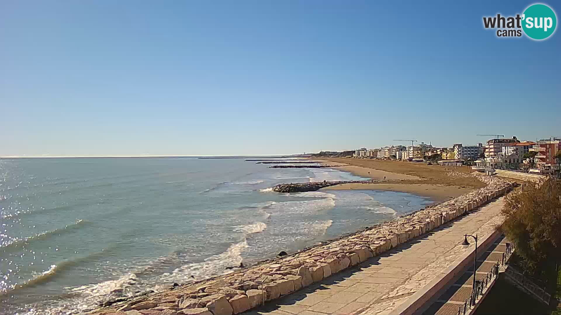 Webcam Caorle Ponente – Vue depuis les Marinai di Caorle