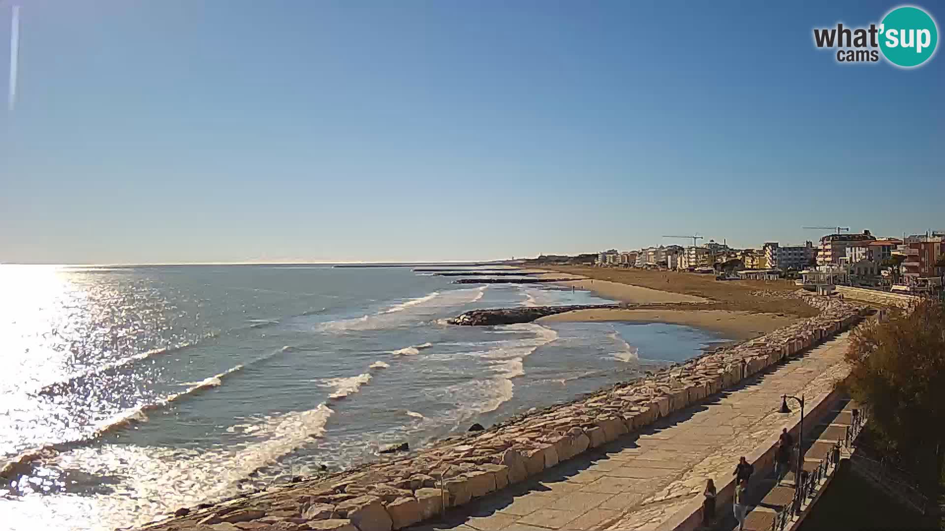 Webcam Caorle Ponente – Vue depuis les Marinai di Caorle