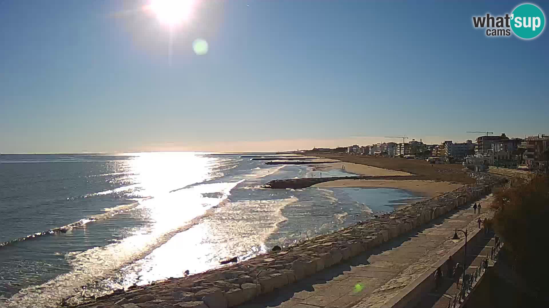 Webcam Caorle Ponente – Vue depuis les Marinai di Caorle