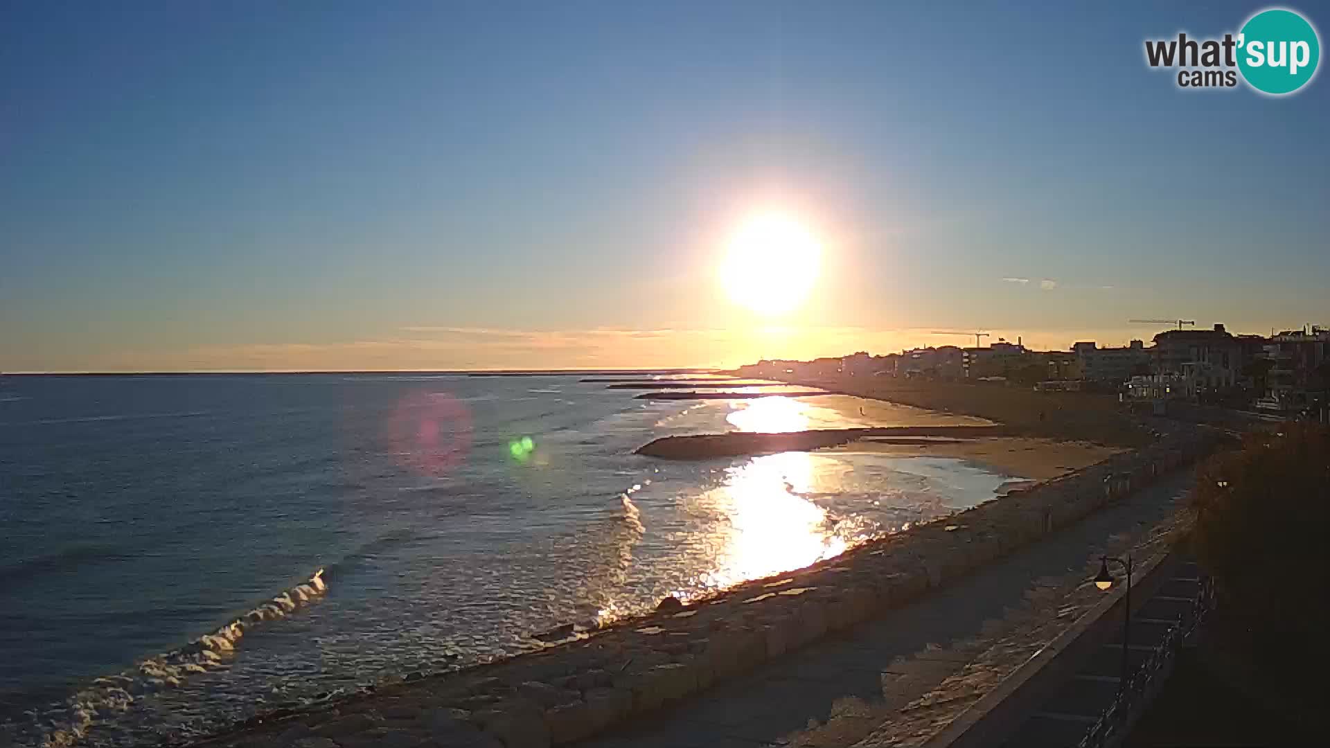 Webcam Caorle Ponente – Vue depuis les Marinai di Caorle