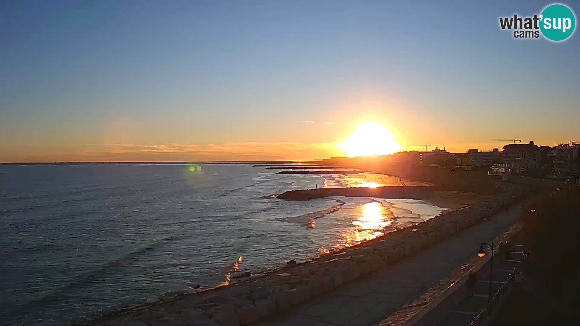 Webcam Caorle Ponente – Vue depuis les Marinai di Caorle
