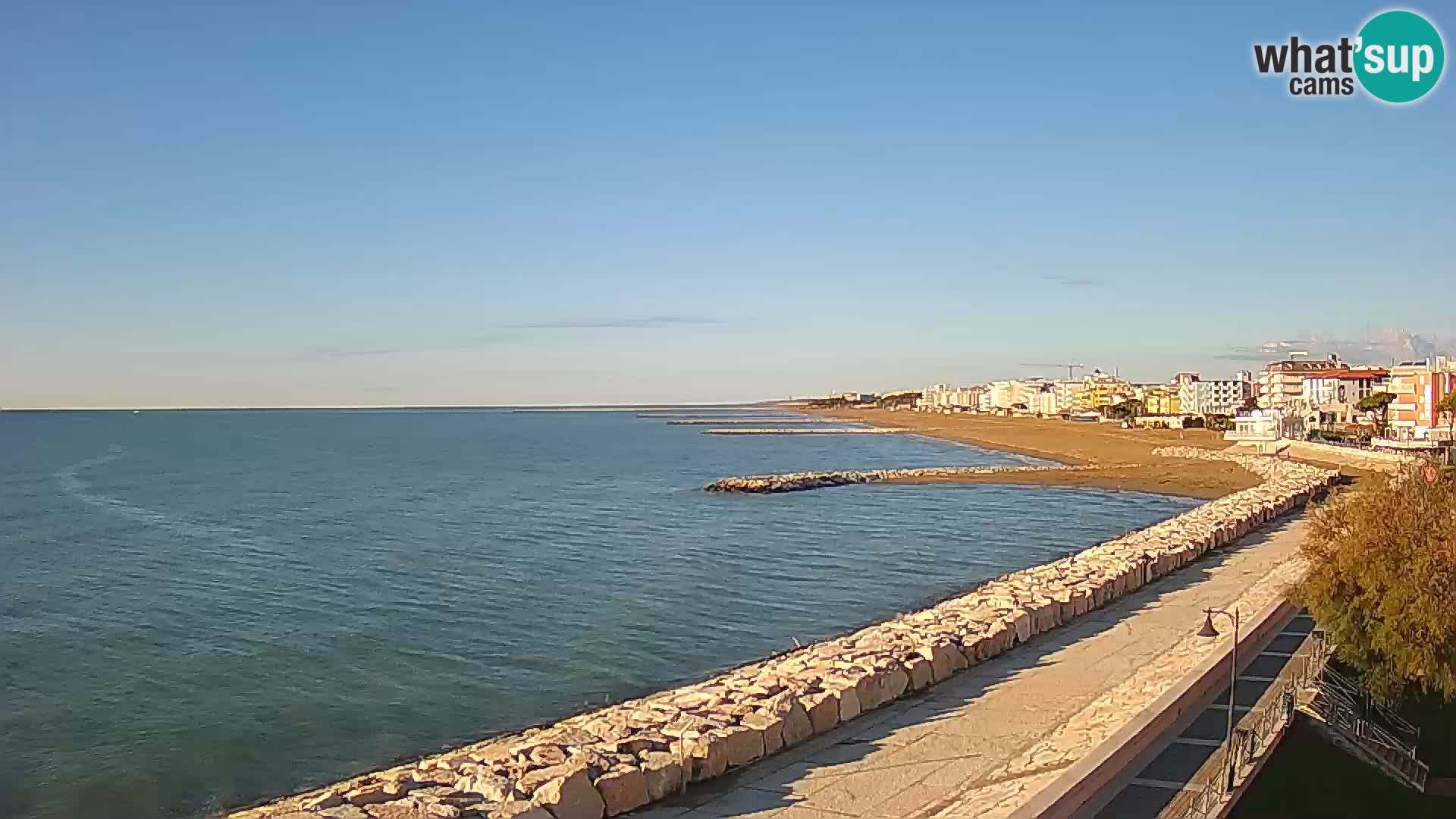 Webcam Caorle Ponente – Vue depuis les Marinai di Caorle