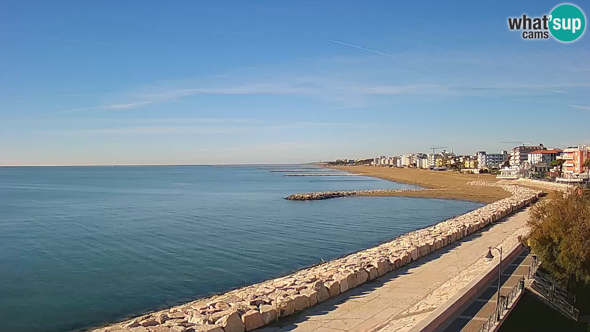 Webcam Caorle Ponente – Vue depuis les Marinai di Caorle