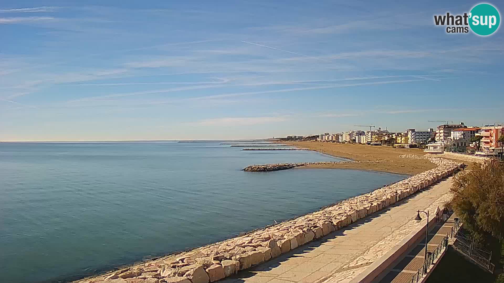Webcam Caorle Ponente – Blick von Marinai di Caorle
