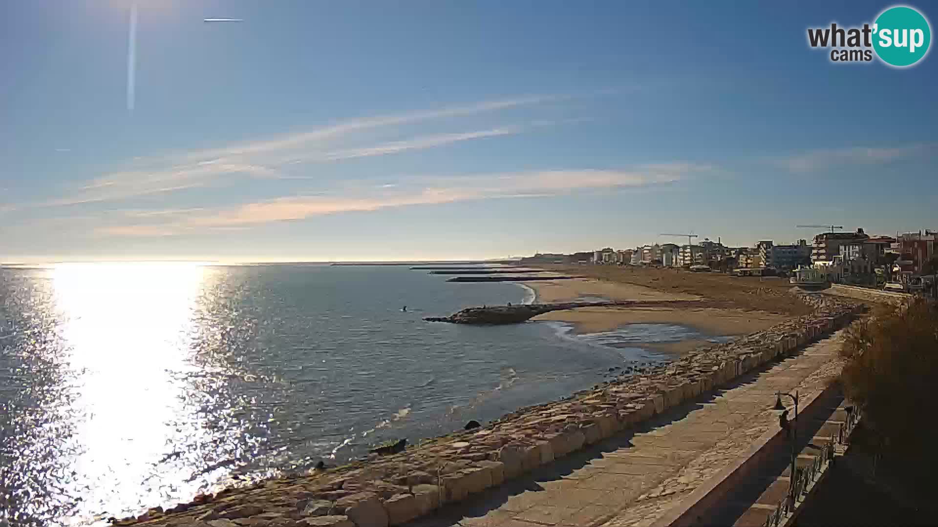 Webcam Caorle Ponente – Blick von Marinai di Caorle