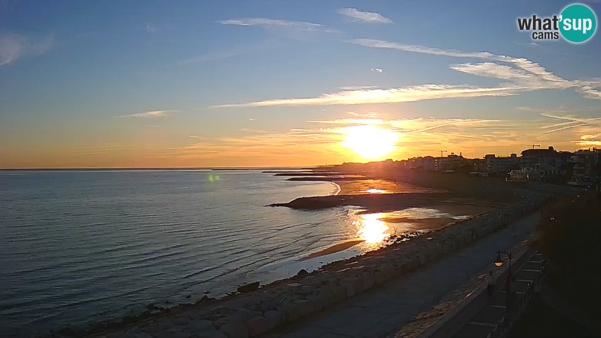 Webcam Caorle Ponente – Blick von Marinai di Caorle