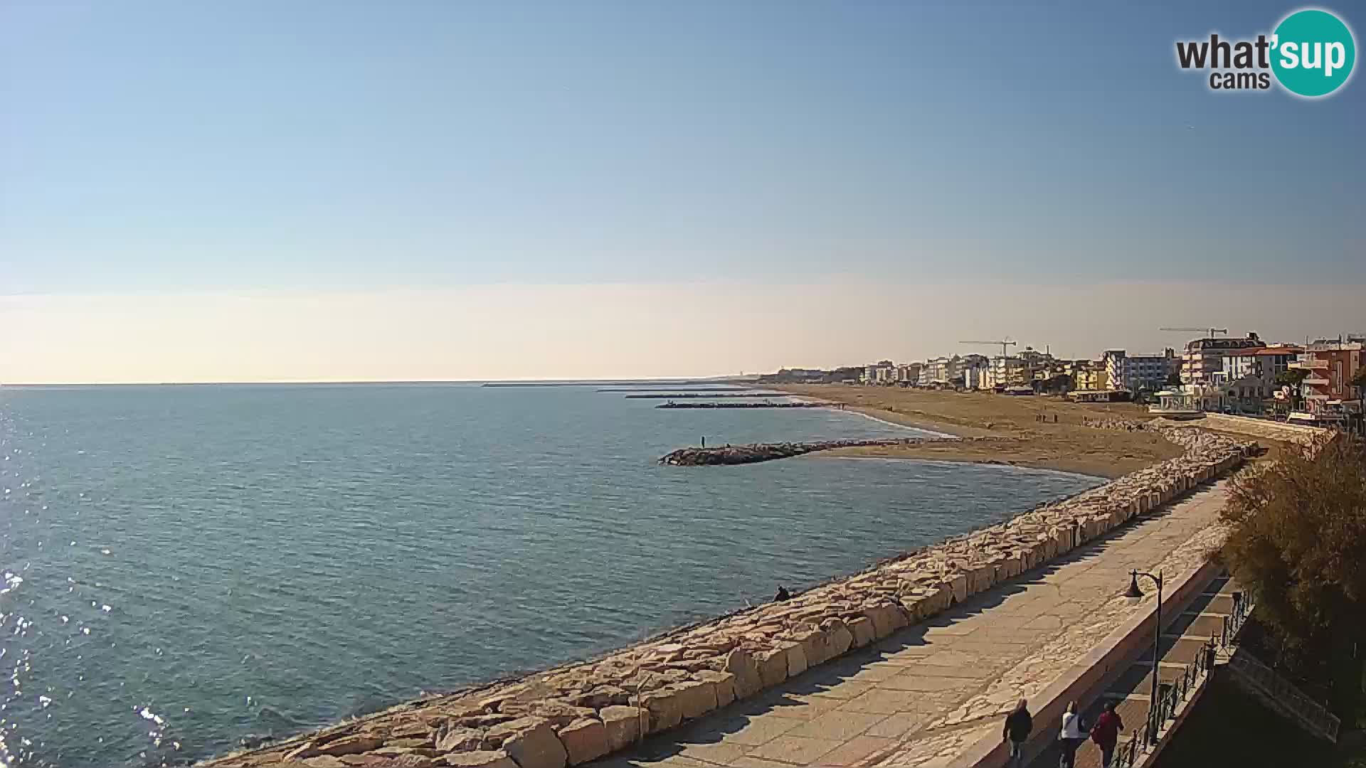 Webcam Caorle Ponente – Blick von Marinai di Caorle