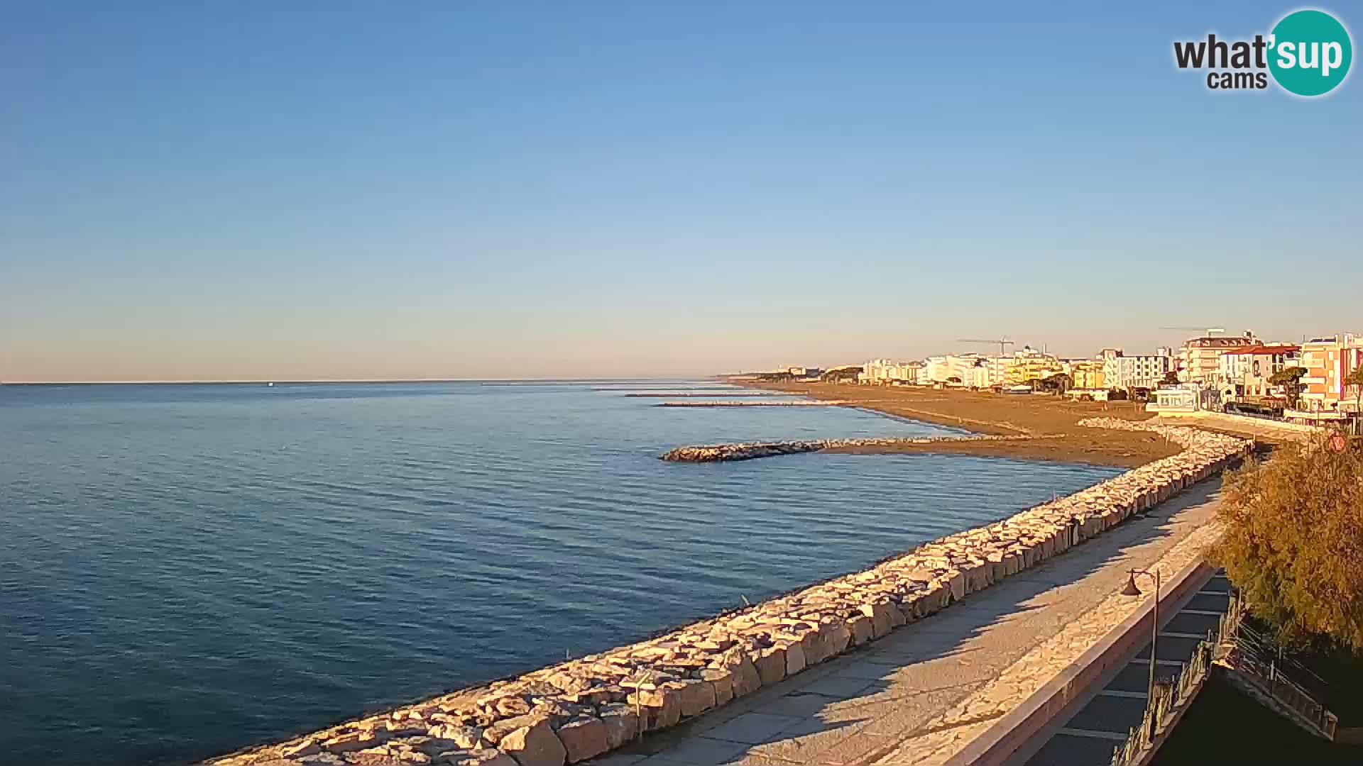 Webcam Caorle Ponente – Vue depuis les Marinai di Caorle