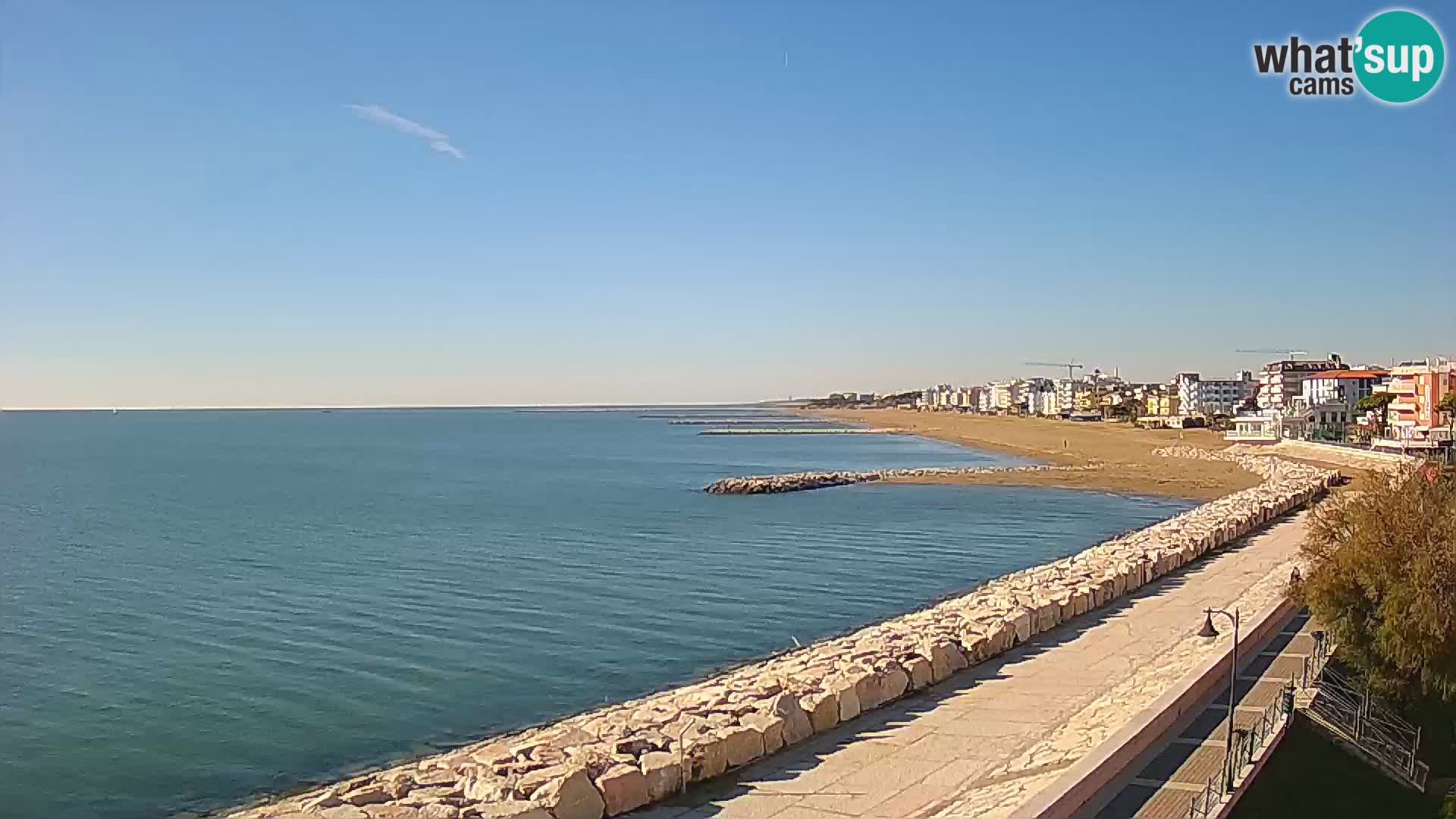 Webcam Caorle Ponente – Blick von Marinai di Caorle